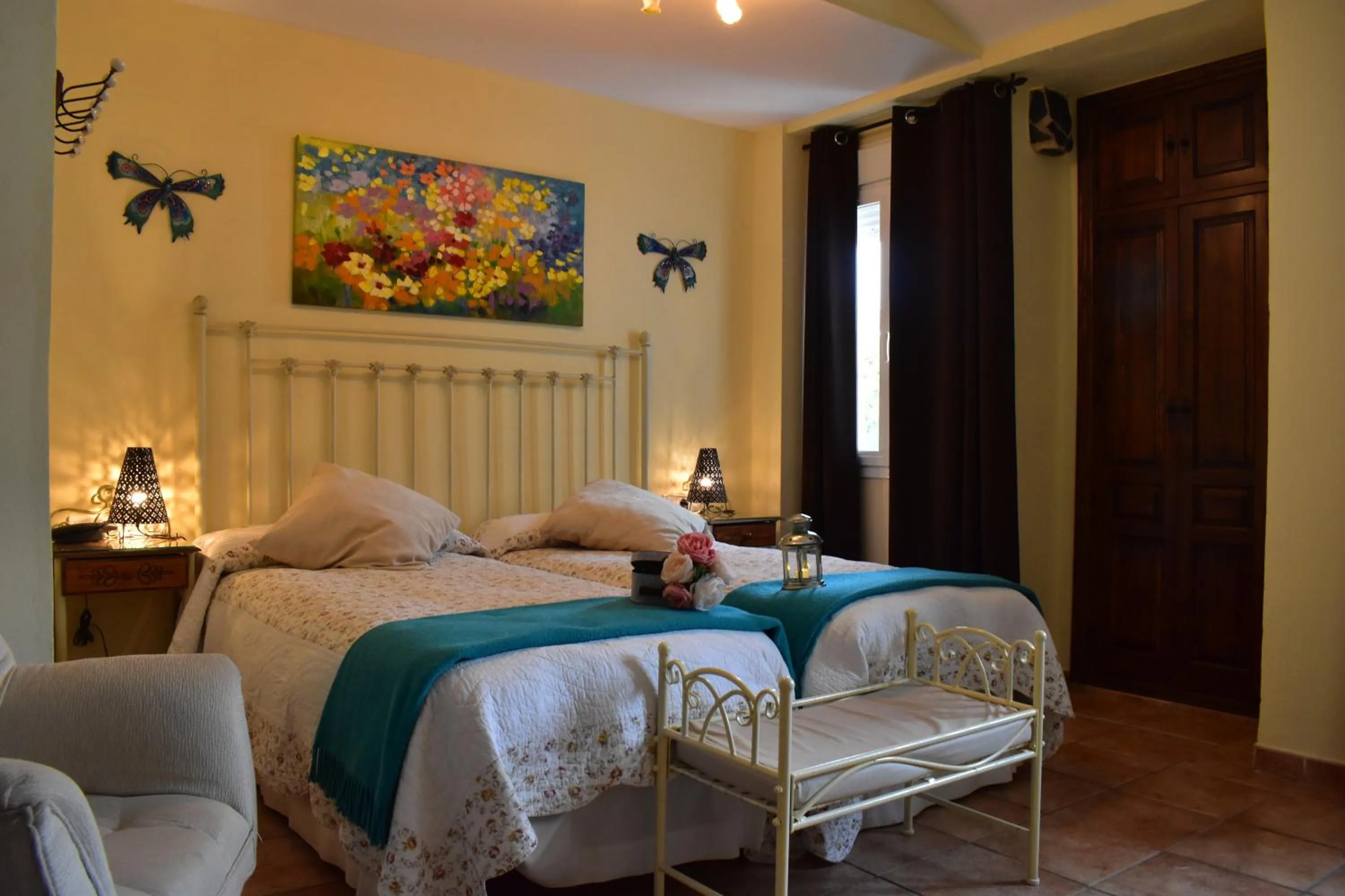 Bedroom, Bed in Hostal Rural Molino Del Bombo