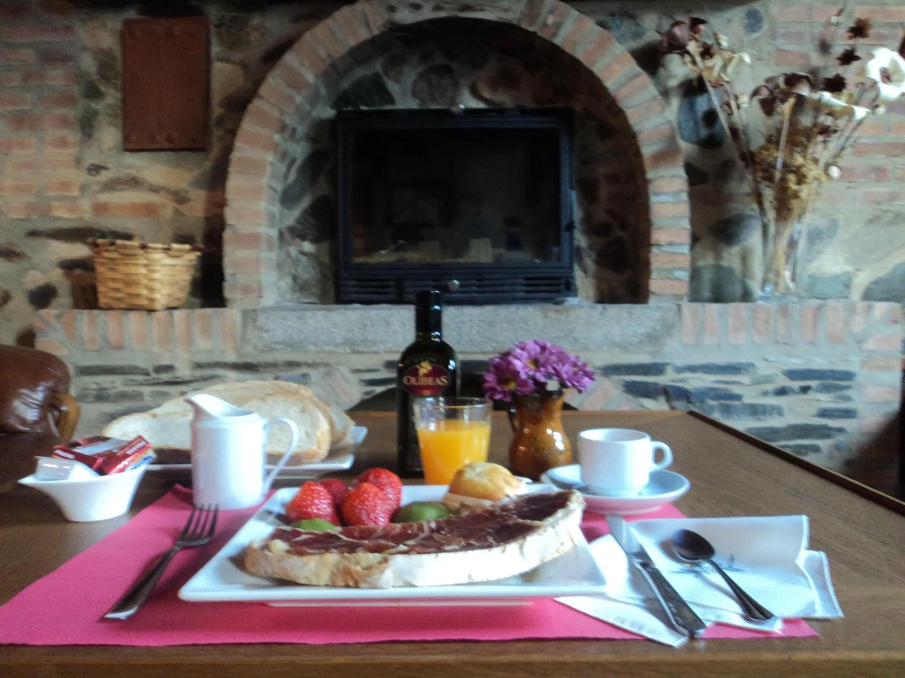 Breakfast in Hostal Rural Molino Del Bombo