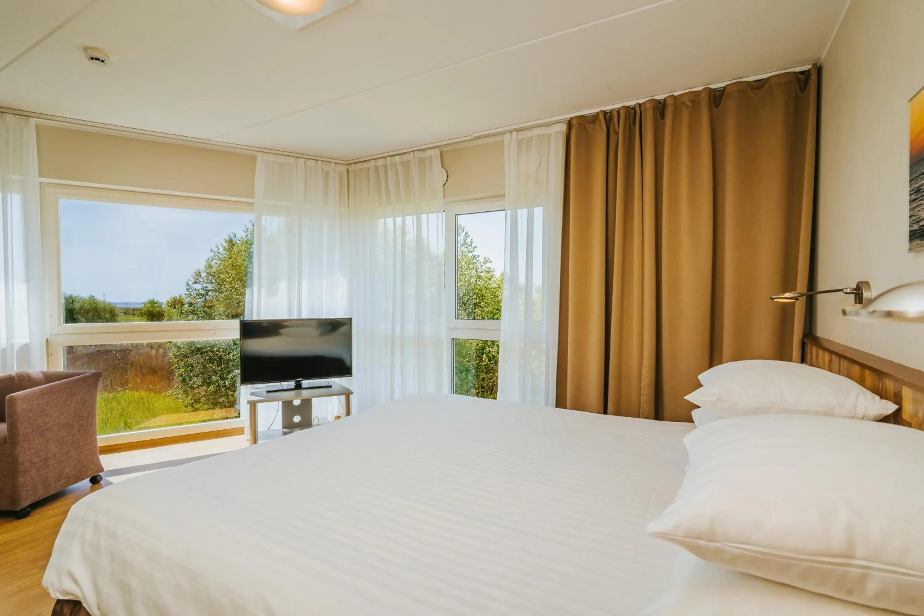 Bed in Hestia Hotel Strand