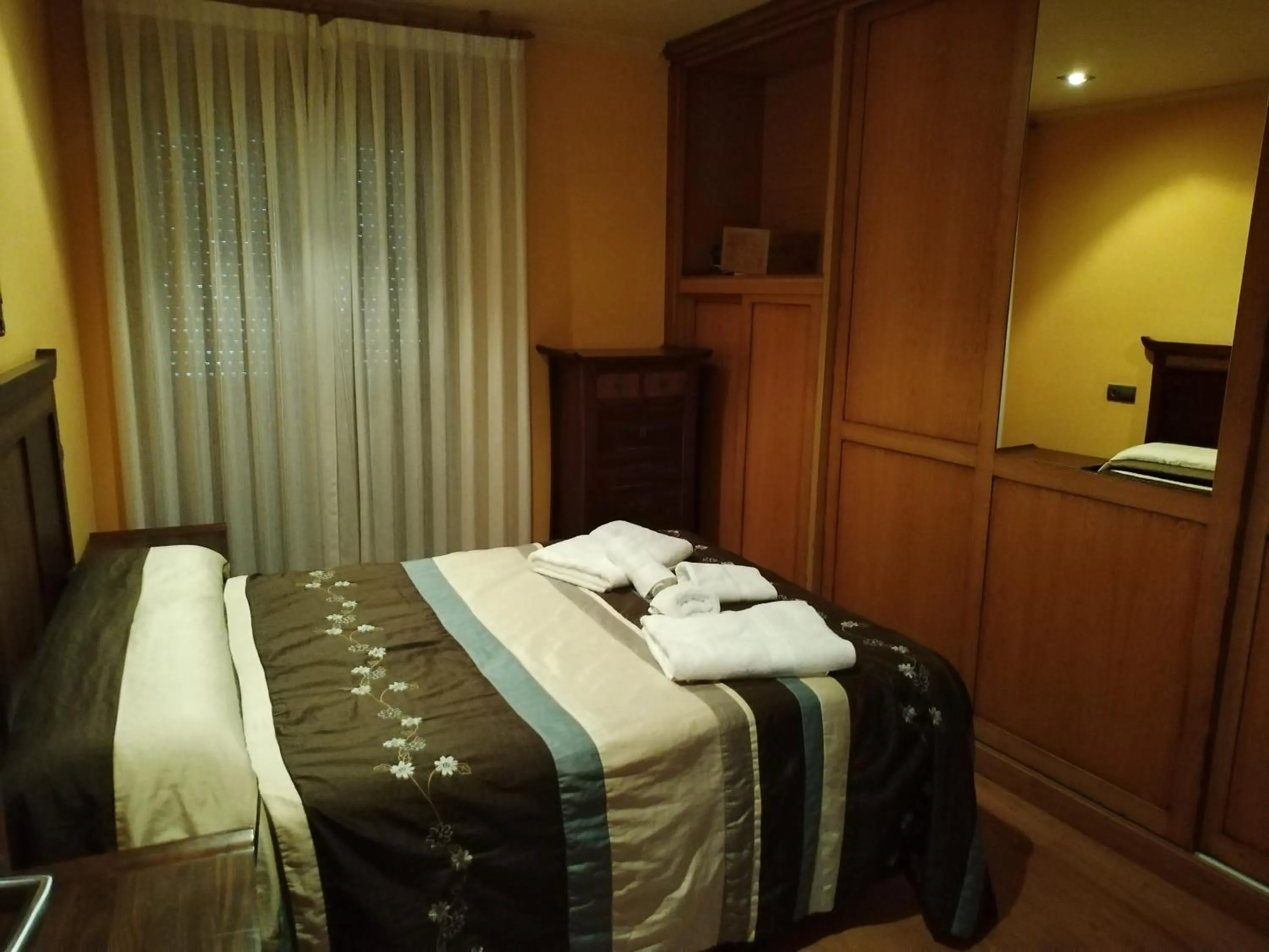 Bed in Hotel Peña Pandos