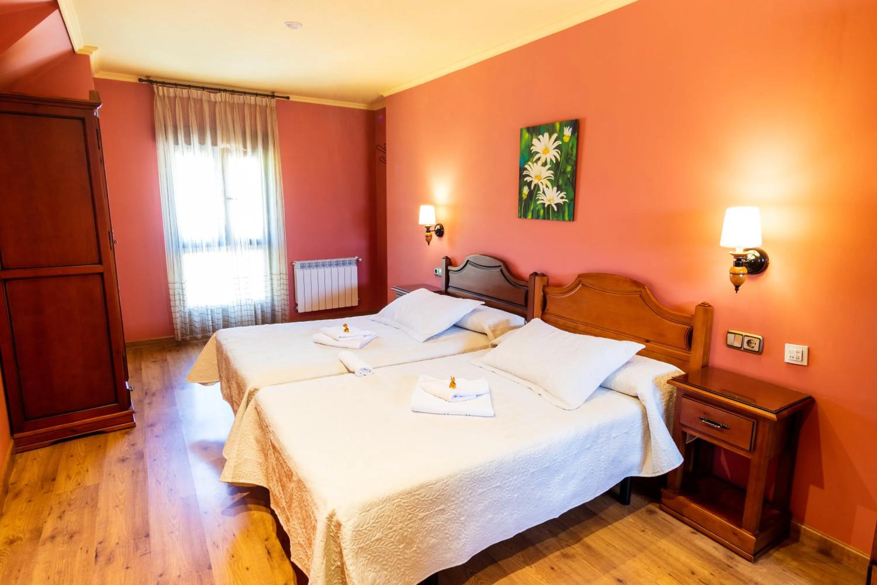 Bed in Hotel Peña Pandos