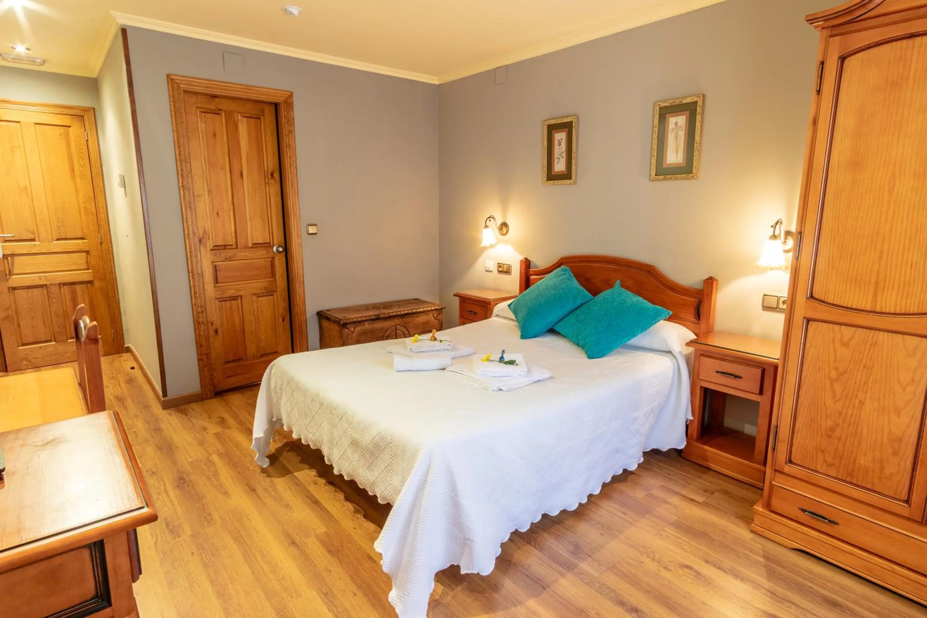 Bed in Hotel Peña Pandos