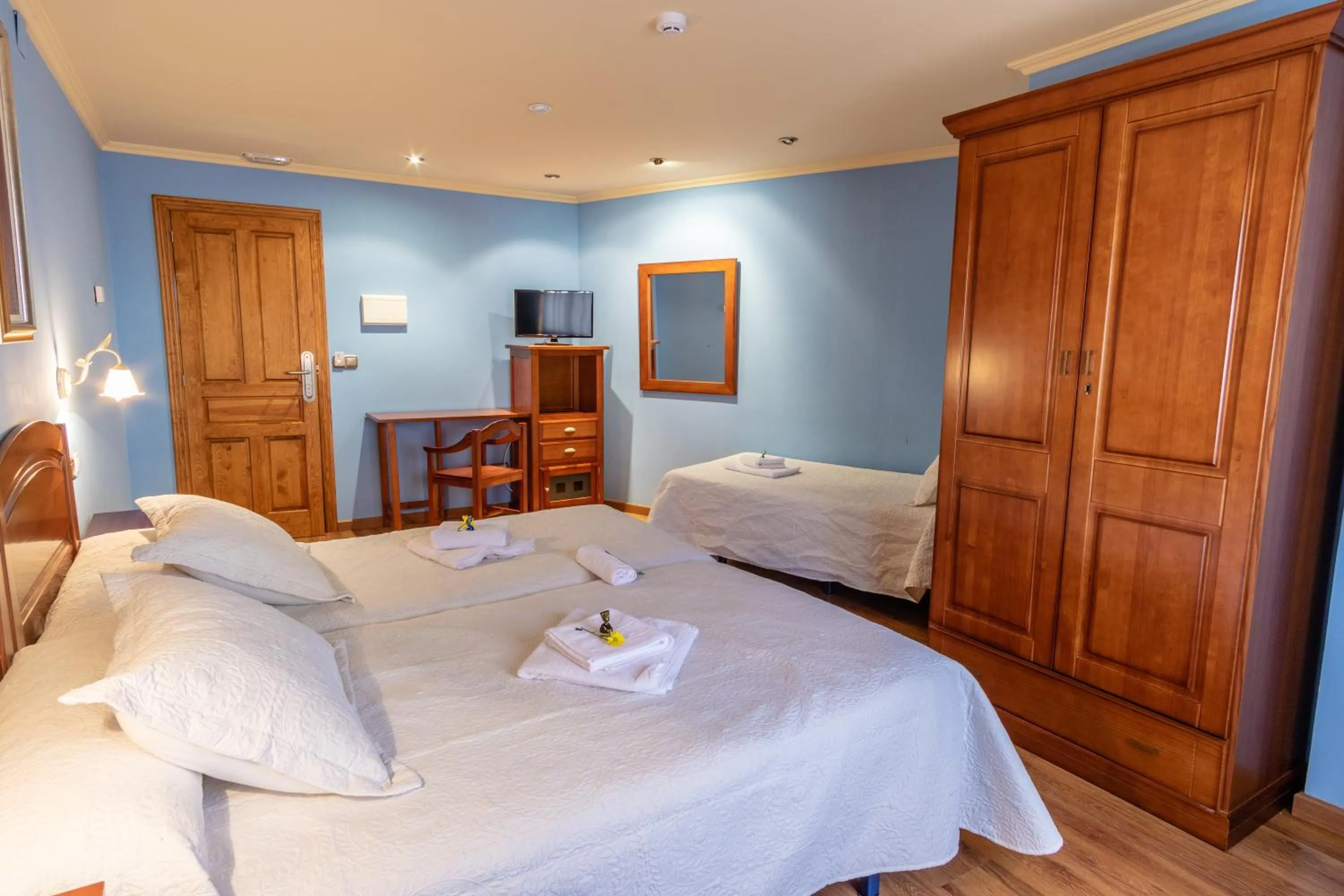 Bed in Hotel Peña Pandos