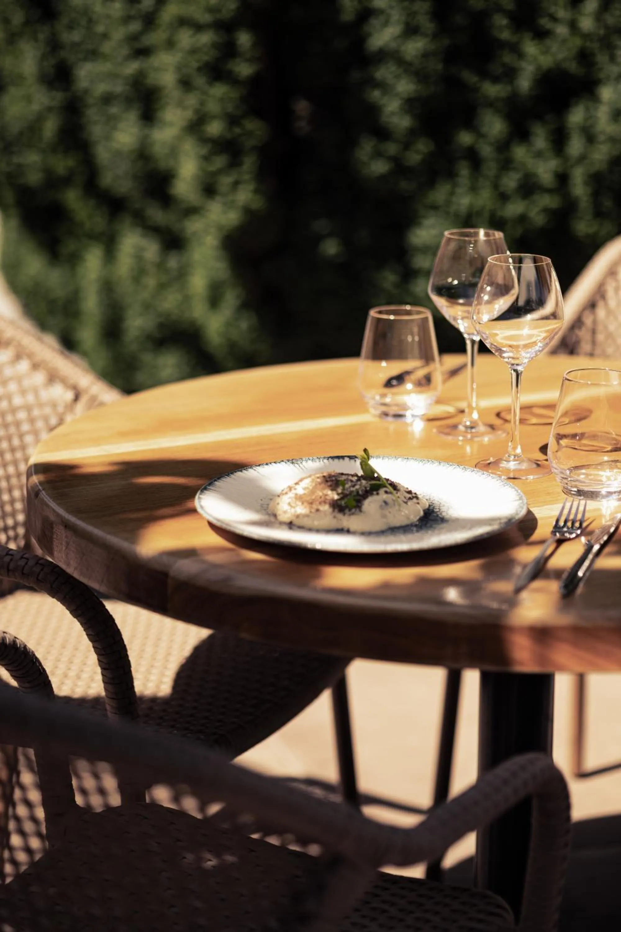 Patio in Appart-Hotel Les Palombieres