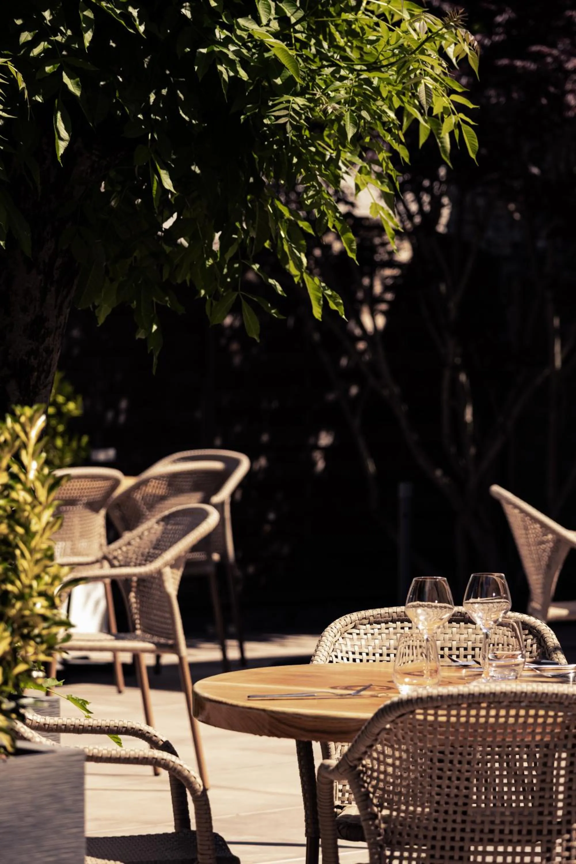 Patio in Appart-Hotel Les Palombieres