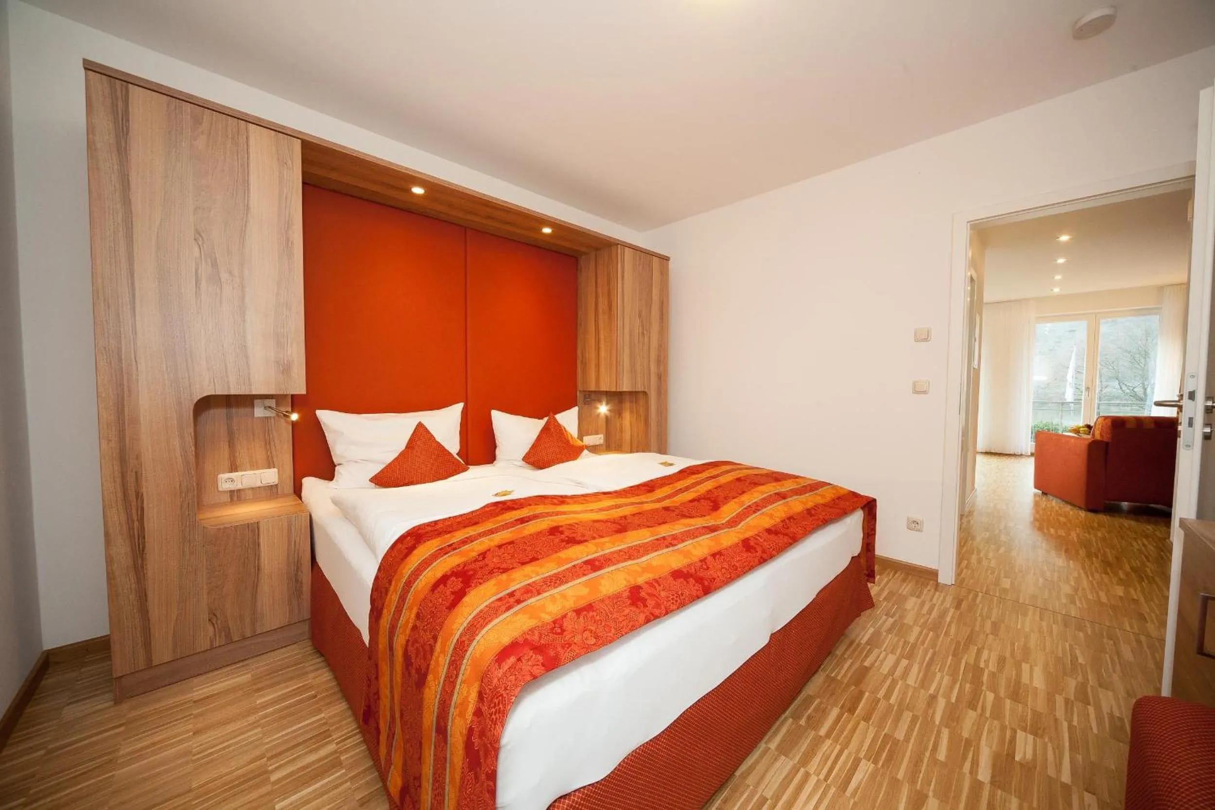 Bed in Hotel Zum Anker-THULLs Restaurant