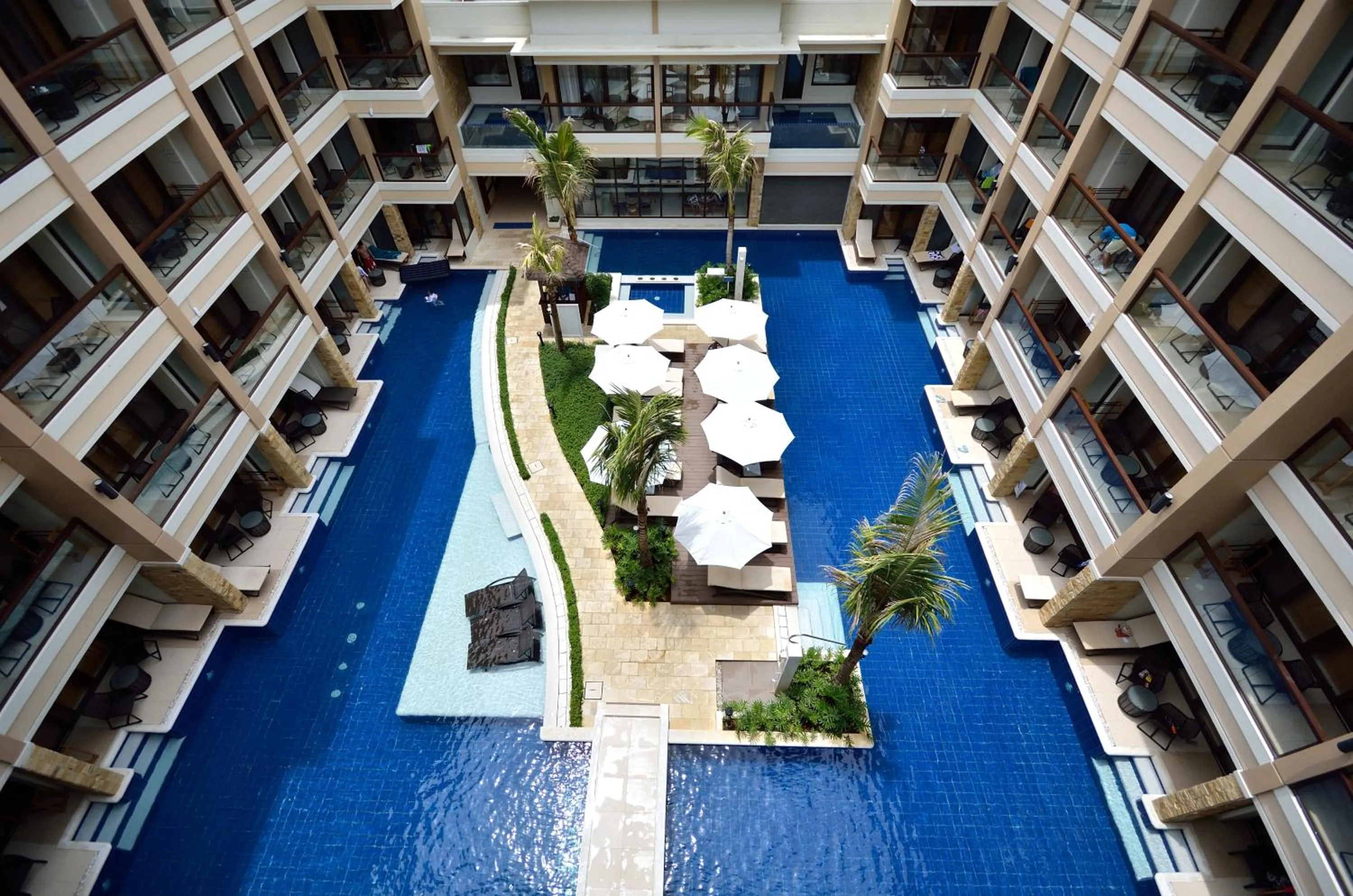 Bird's eye view in Henann Lagoon Resort