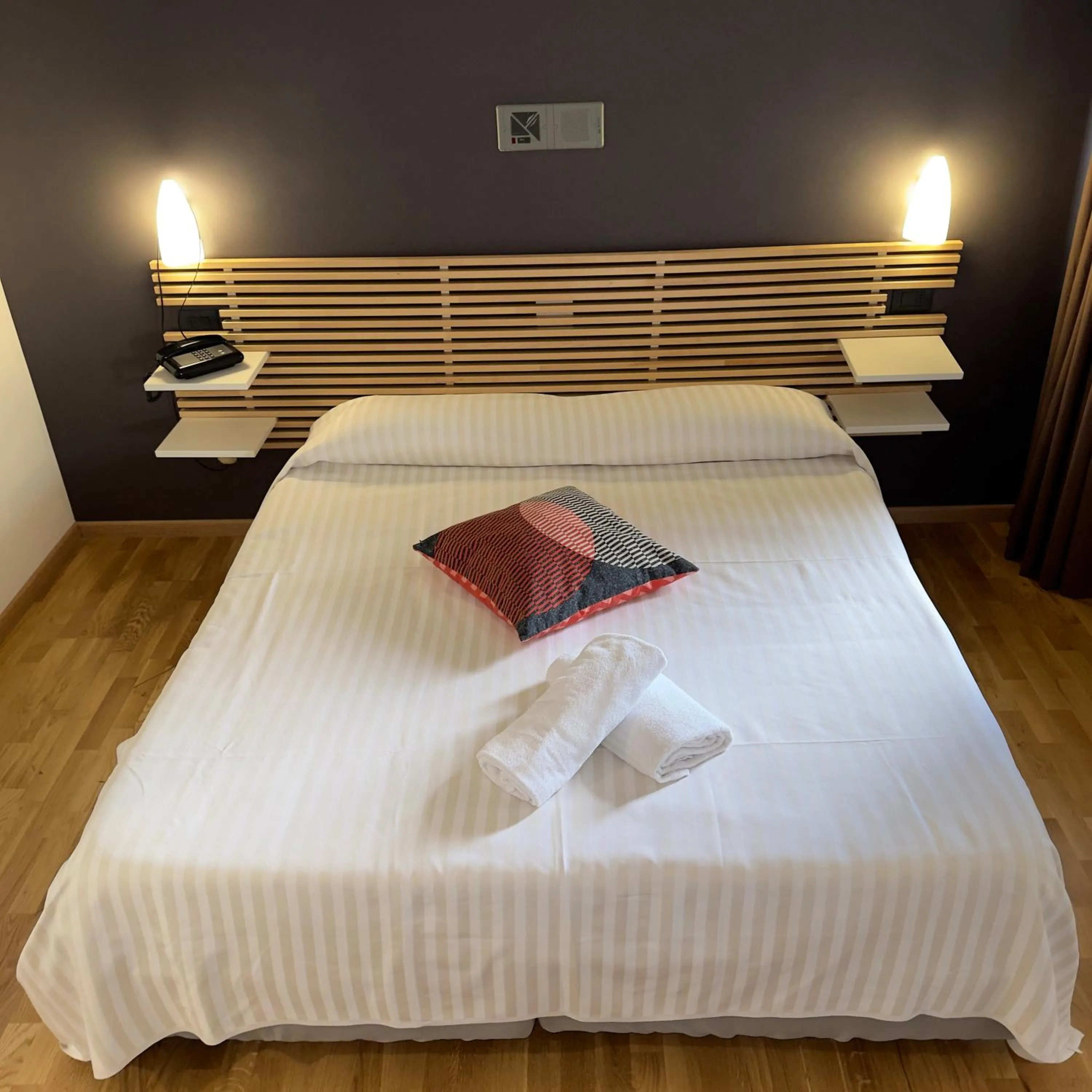 Bed in Hotel Quadrifoglio