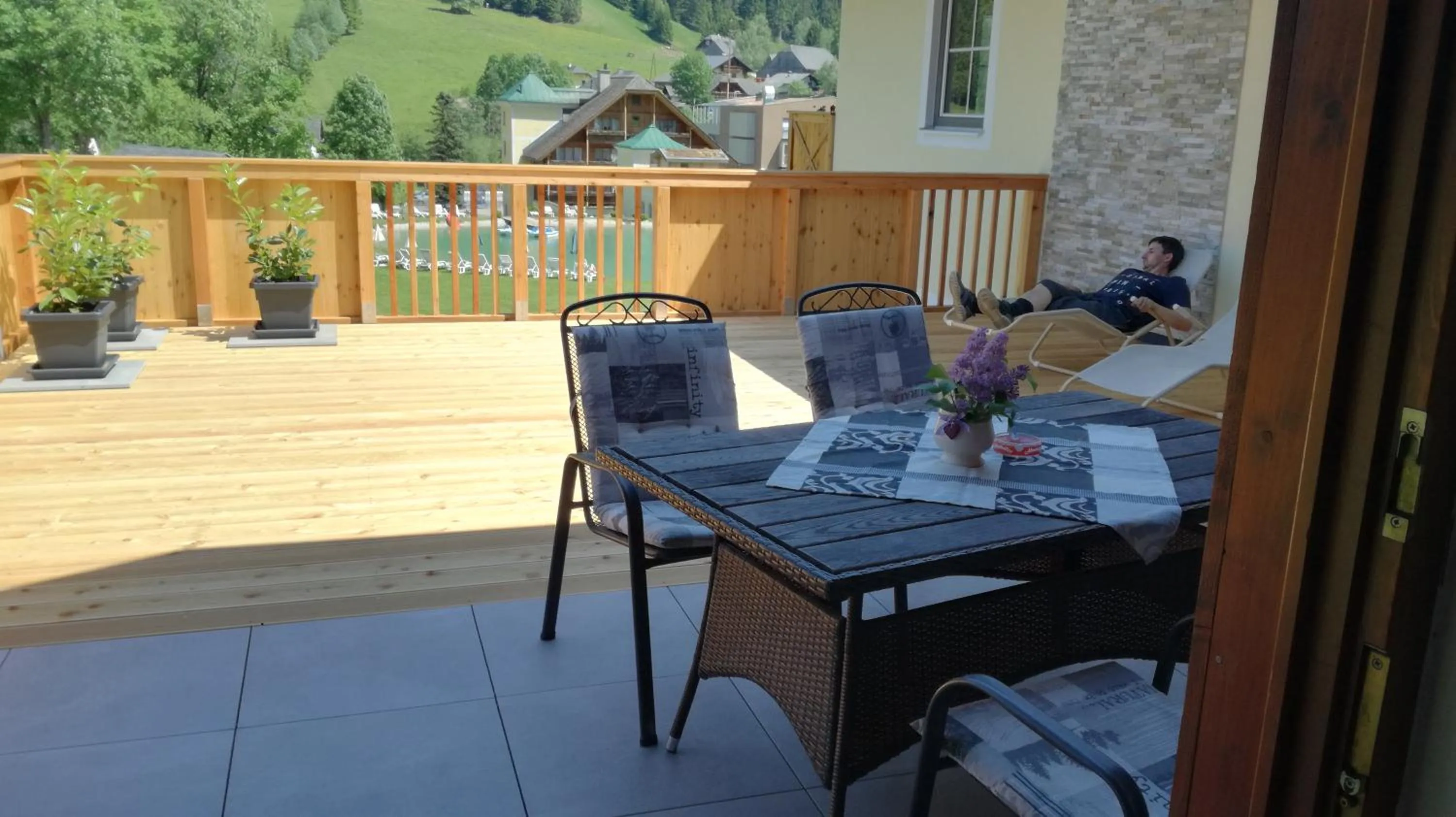 Balcony/Terrace in Familien & Wander-Pension Purkhardt