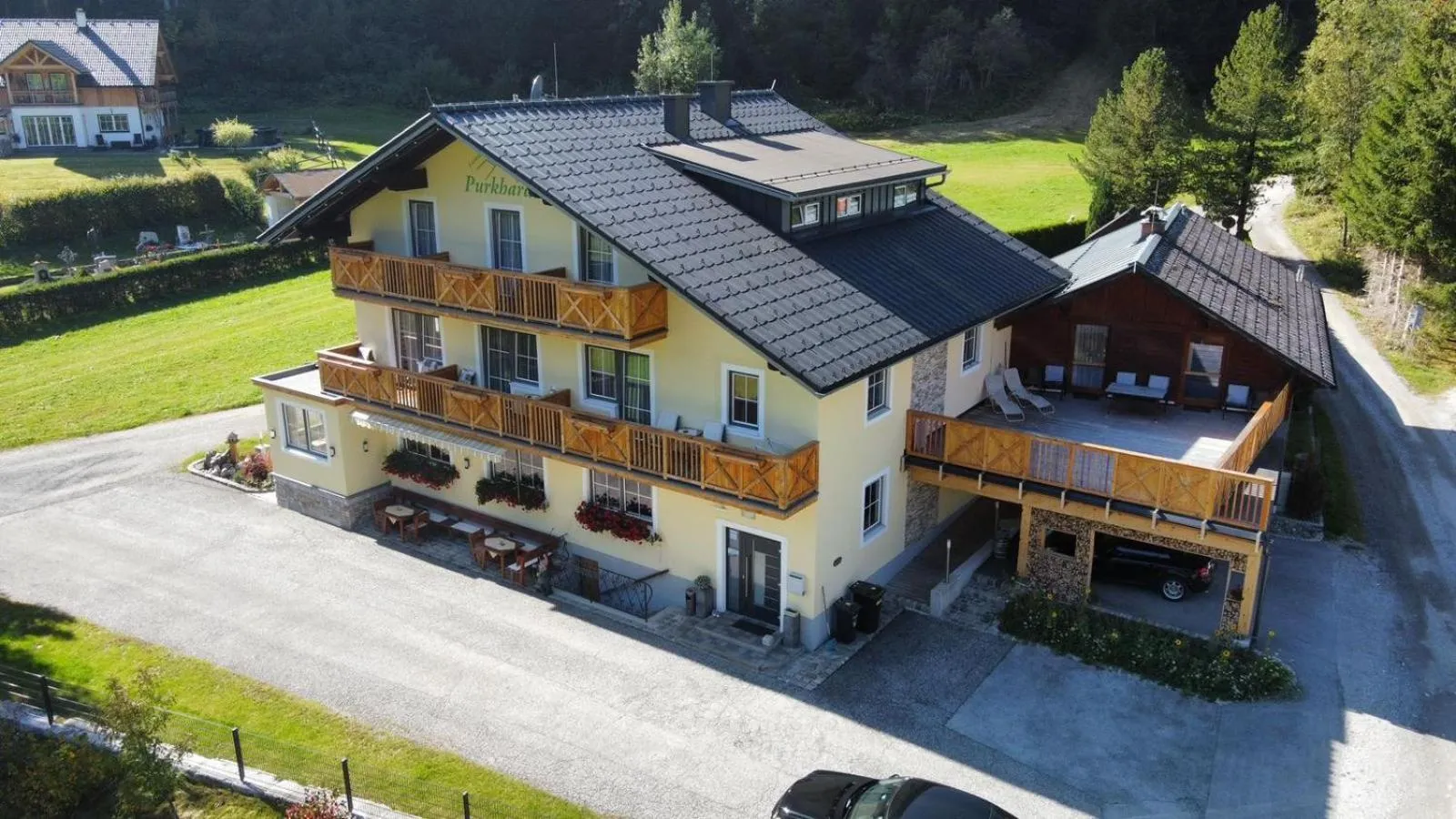 Bird's eye view in Familien & Wander-Pension Purkhardt