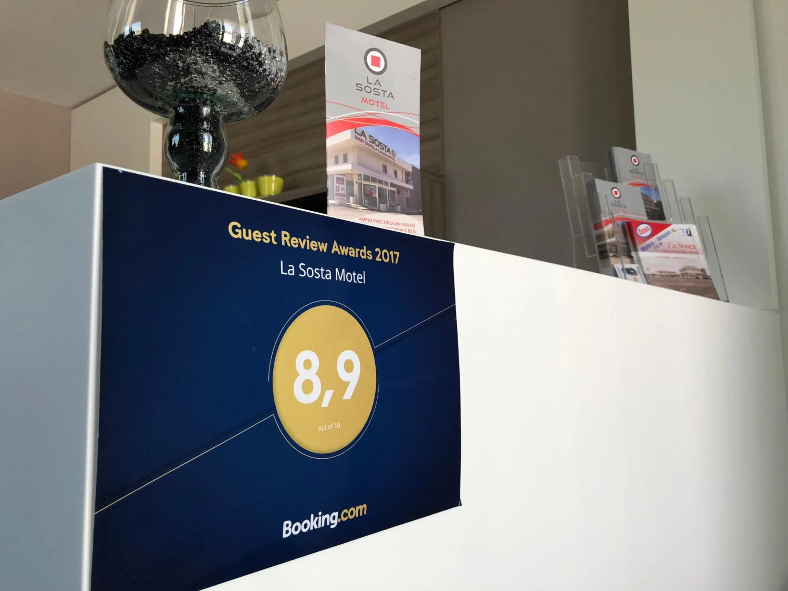 Certificate/Award in La Sosta Motel Tavola Calda