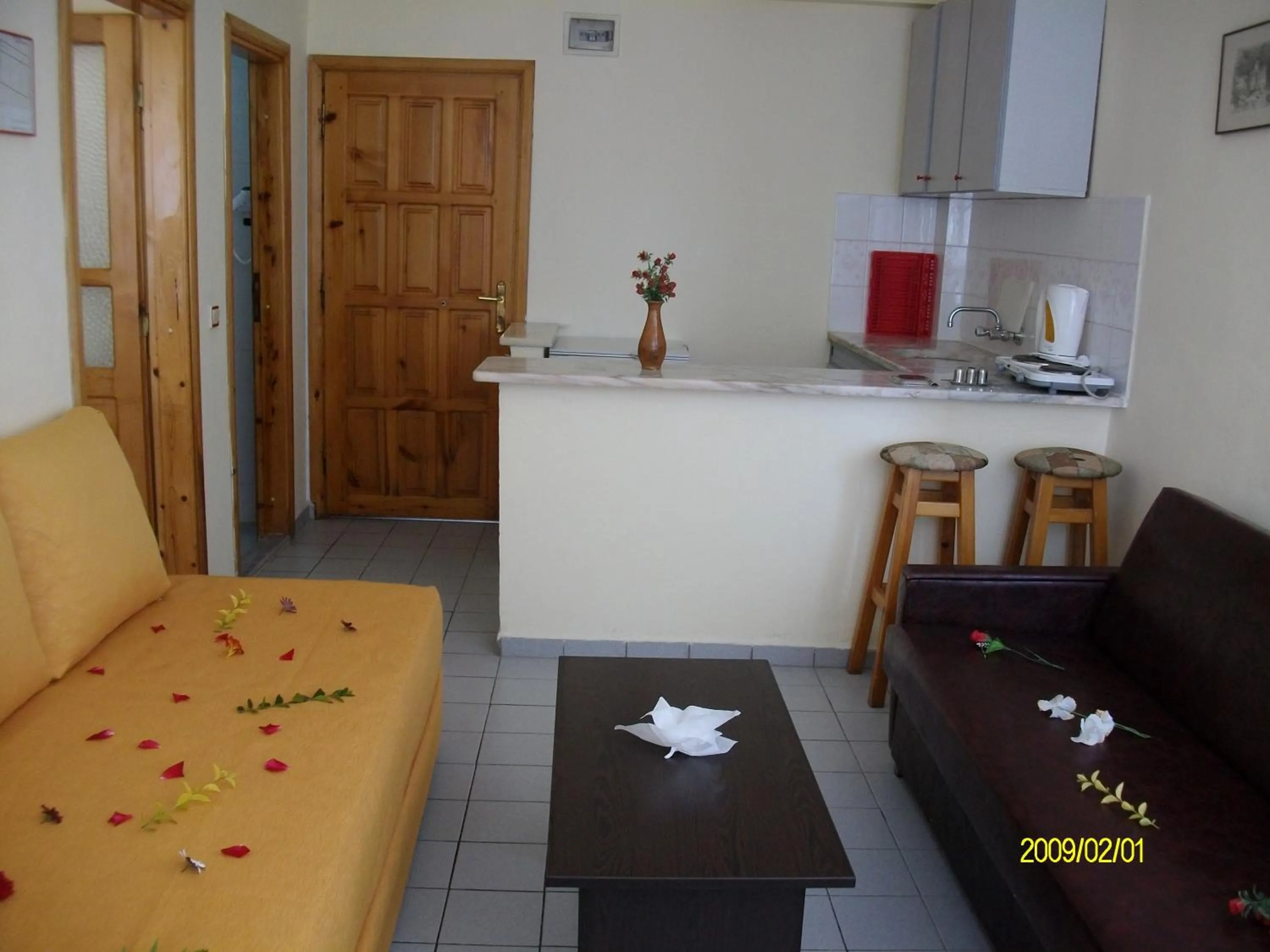Kitchen or kitchenette in Semiz Apart Hotel