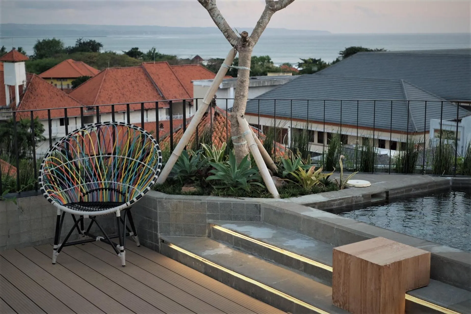 Sea view in Borough Capsule Hostel Bali