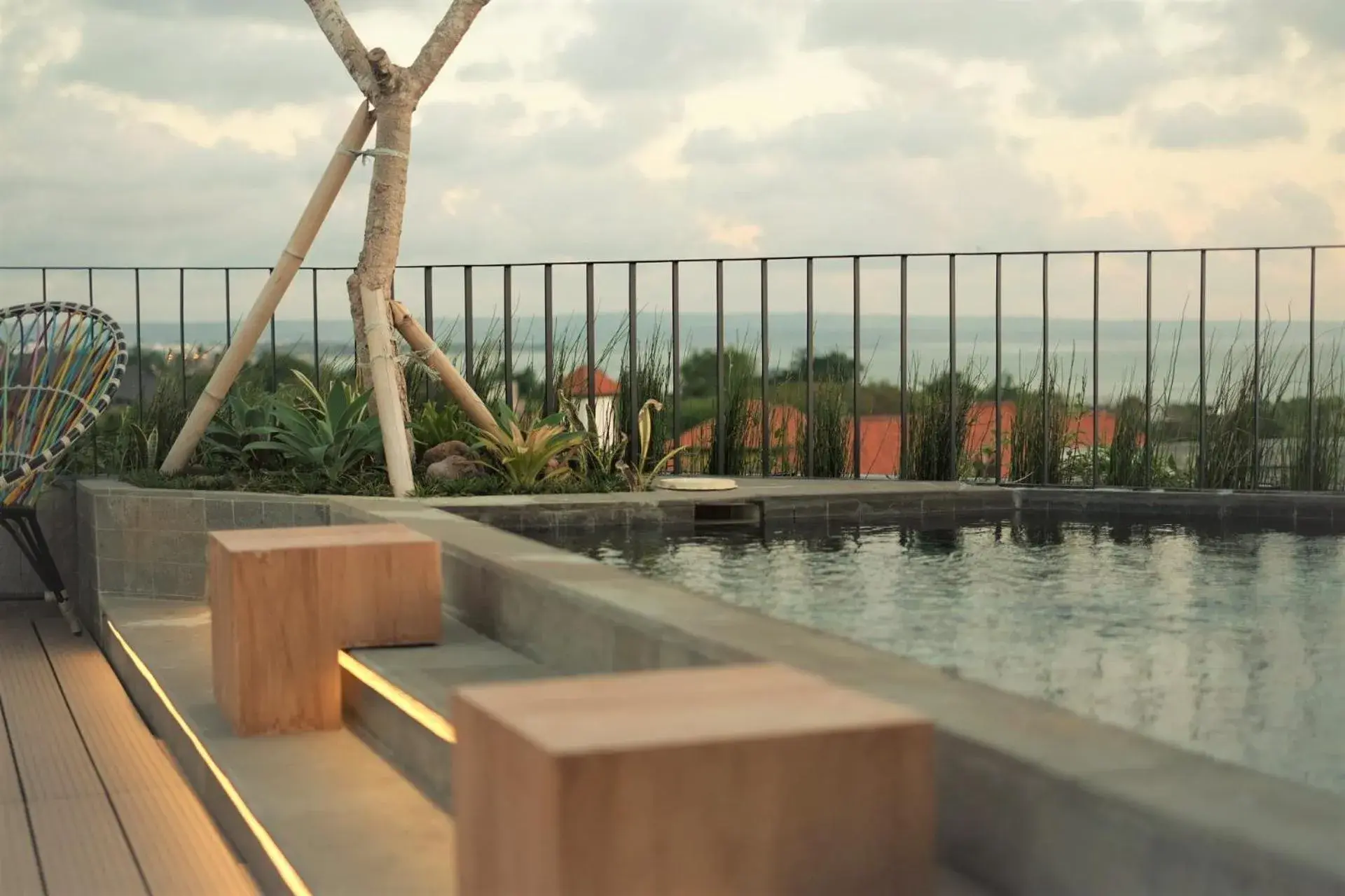 Sea view in Borough Capsule Hostel Bali Sea view in Borough Capsule Hostel Bali