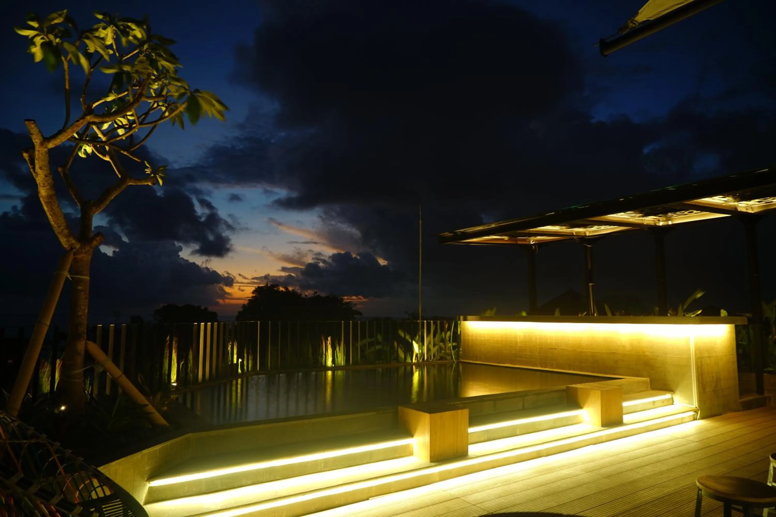 Patio in Borough Capsule Hostel Bali