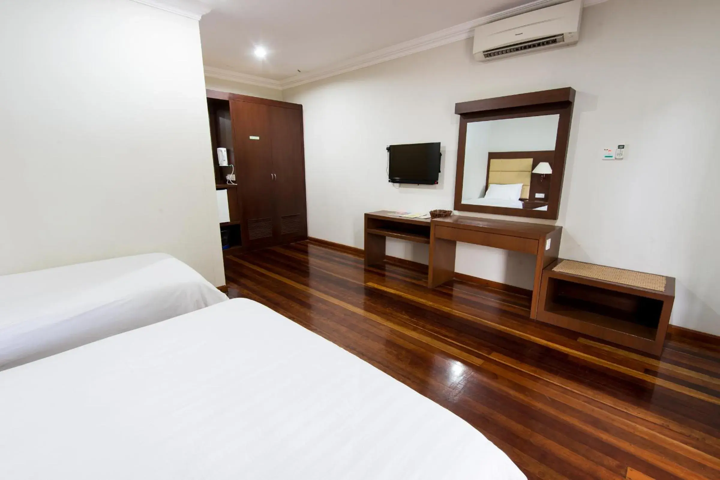 Decorative detail, Bed in Langkah Syabas Beach Resort