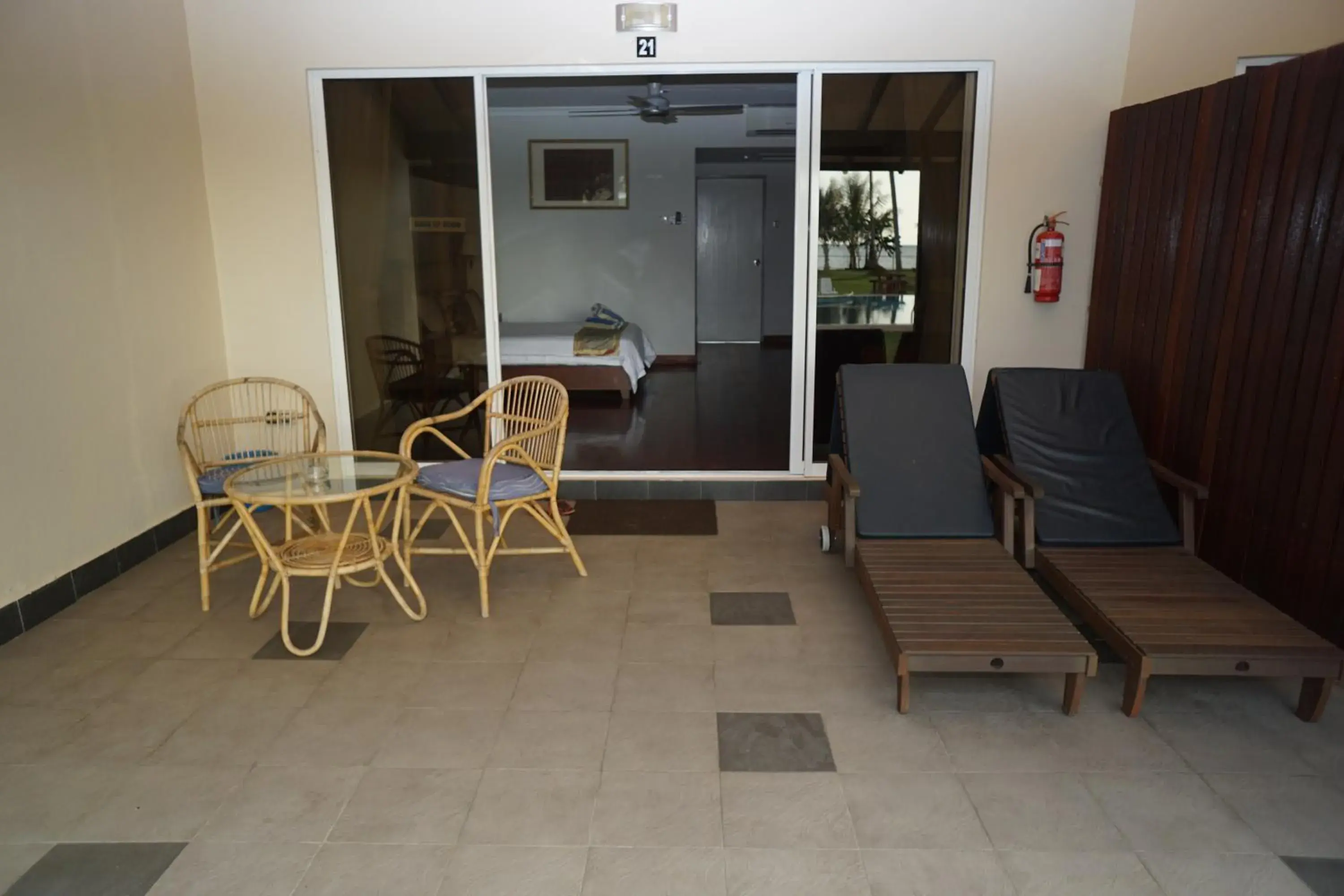 Balcony/Terrace in Langkah Syabas Beach Resort