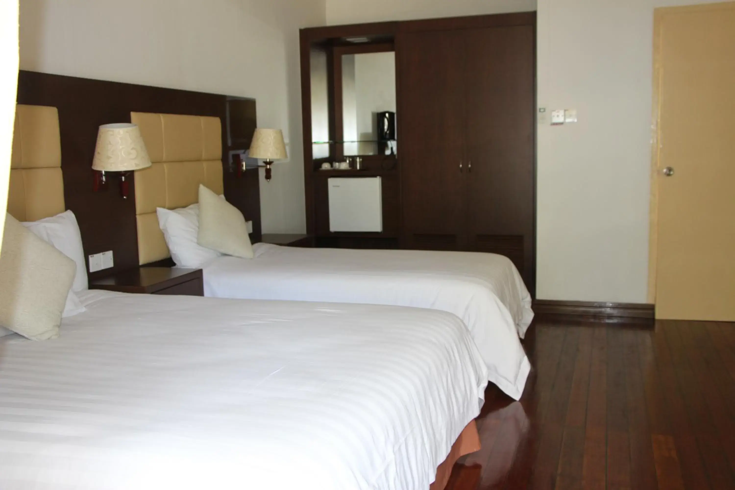 Bed in Langkah Syabas Beach Resort