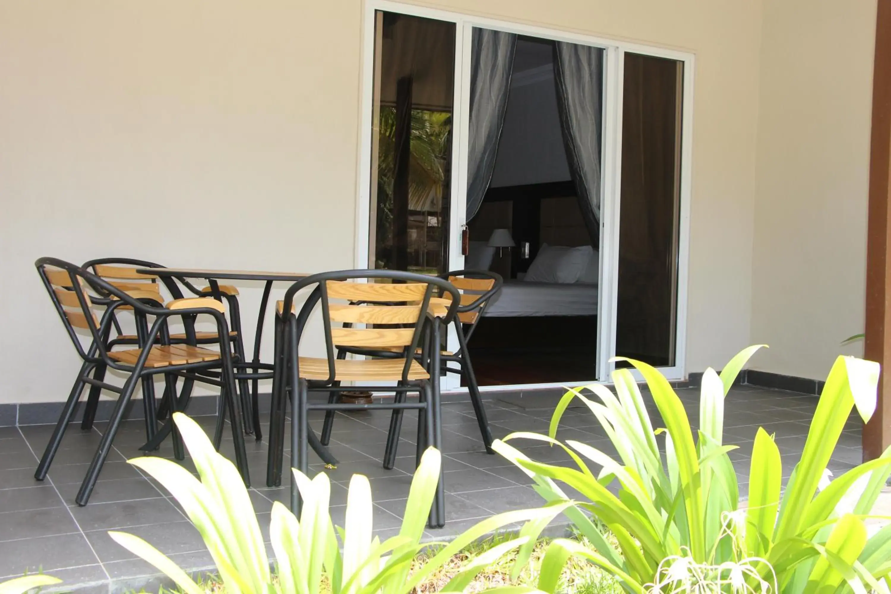 Garden view in Langkah Syabas Beach Resort