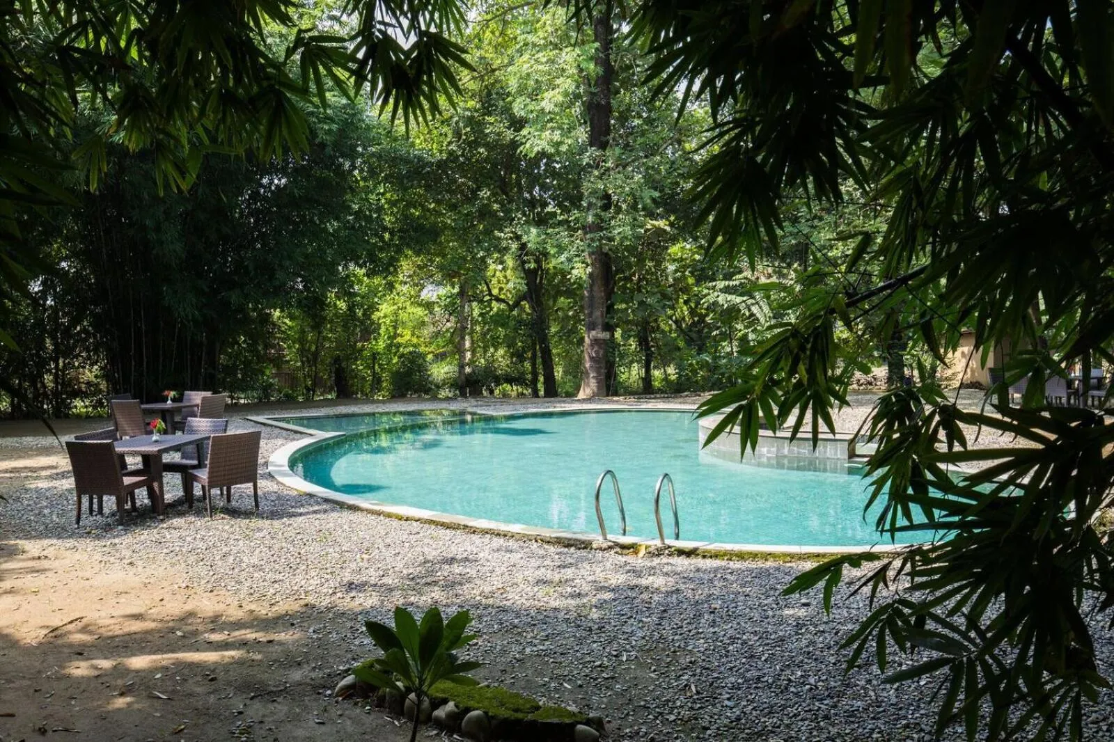 Pool view in Jagatpur Lodge by Annapurna