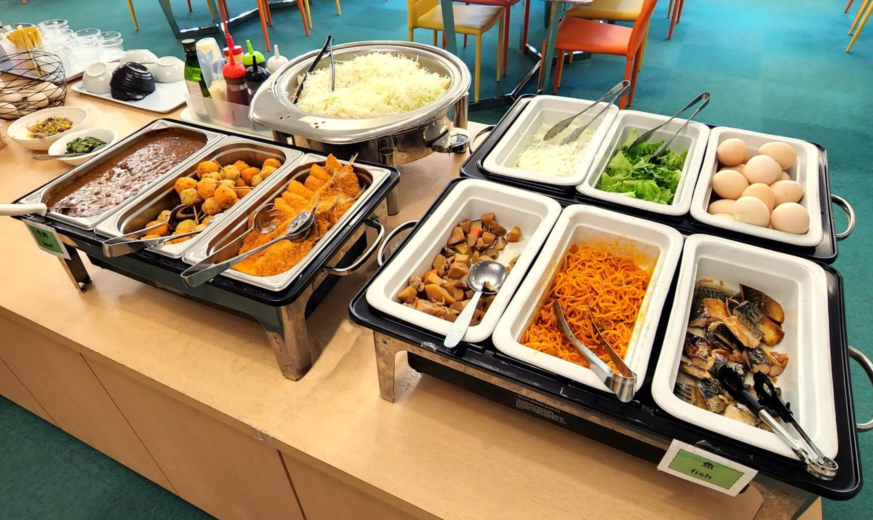 Buffet breakfast in Hotel Nishimura