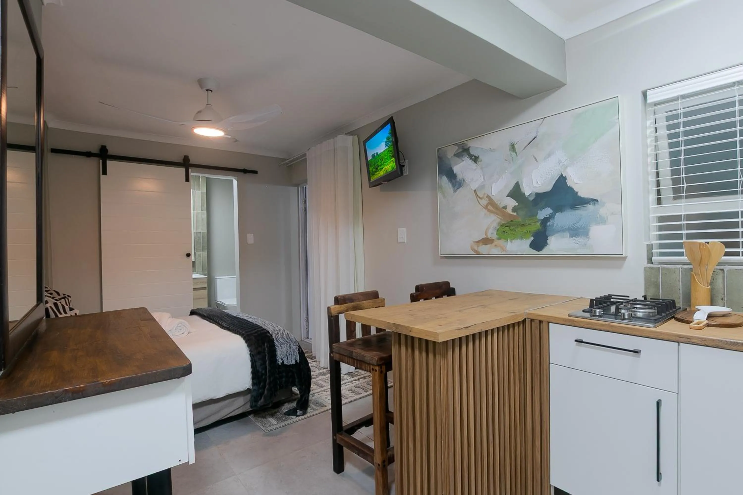 Bed in Waterfront Lodge