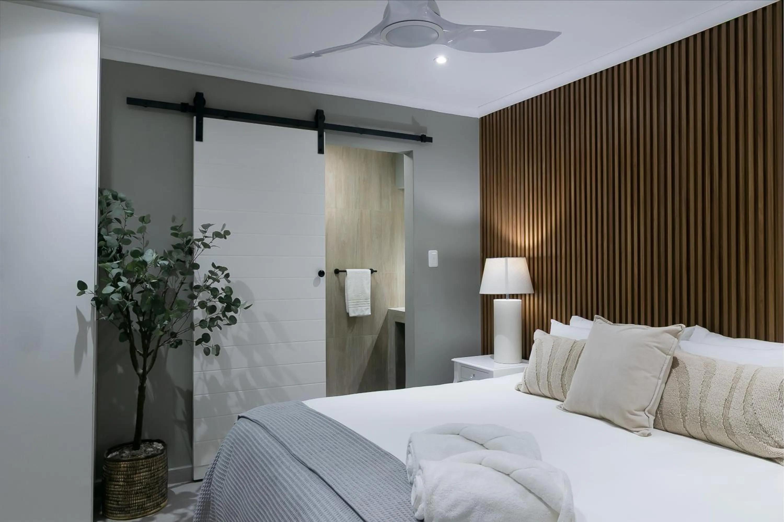 Bed in Waterfront Lodge