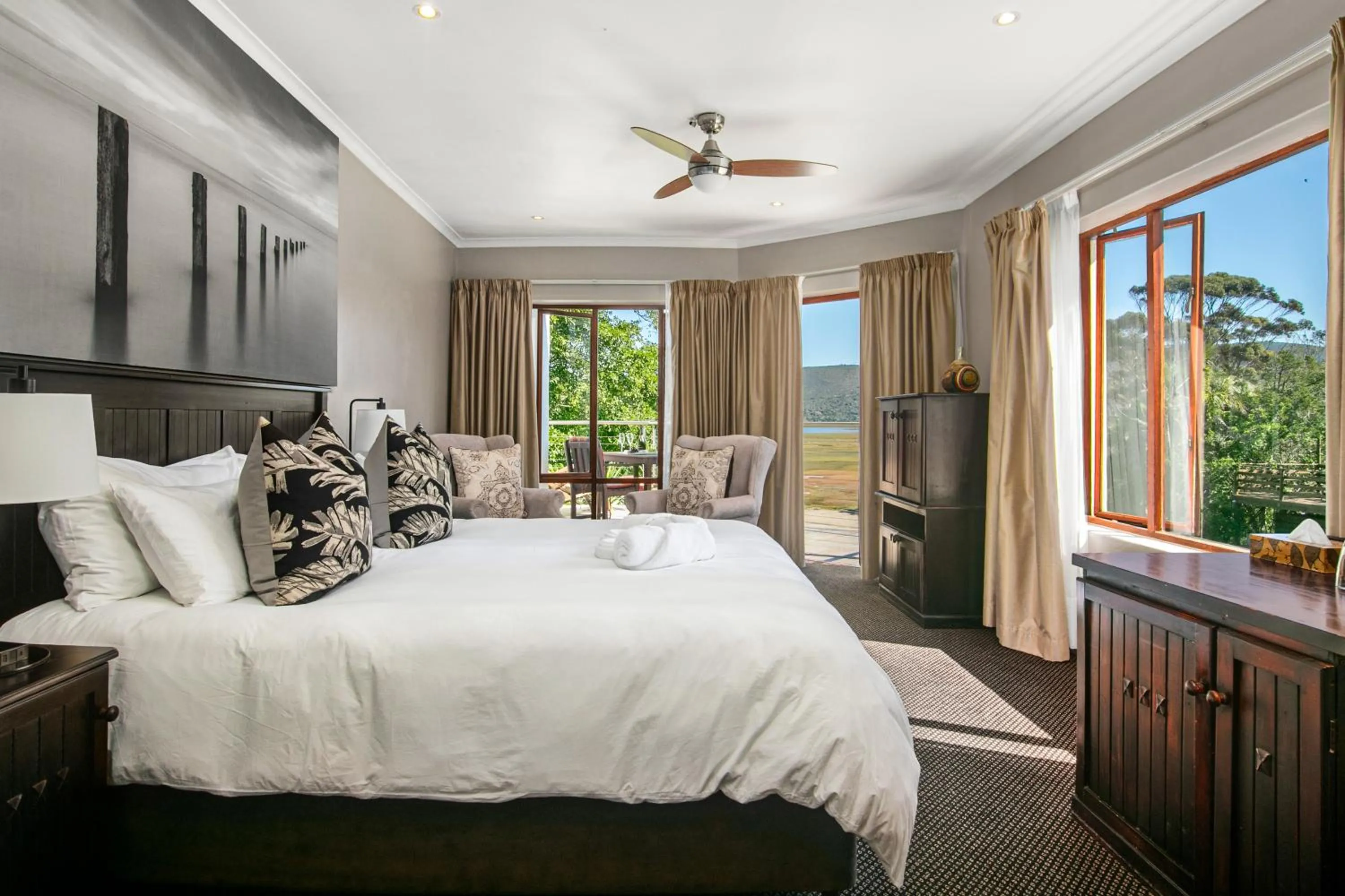 Bed in Waterfront Lodge