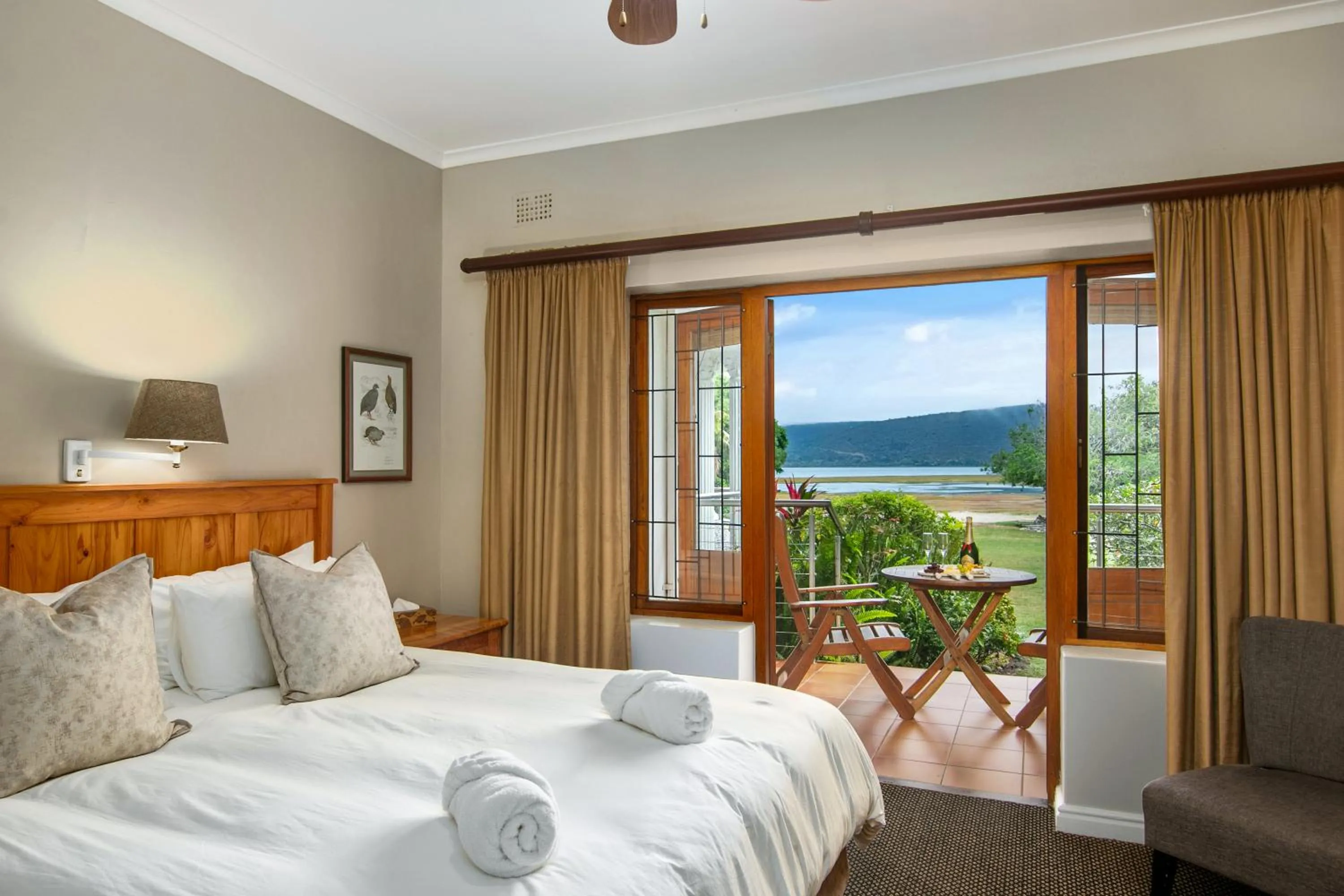Bed in Waterfront Lodge