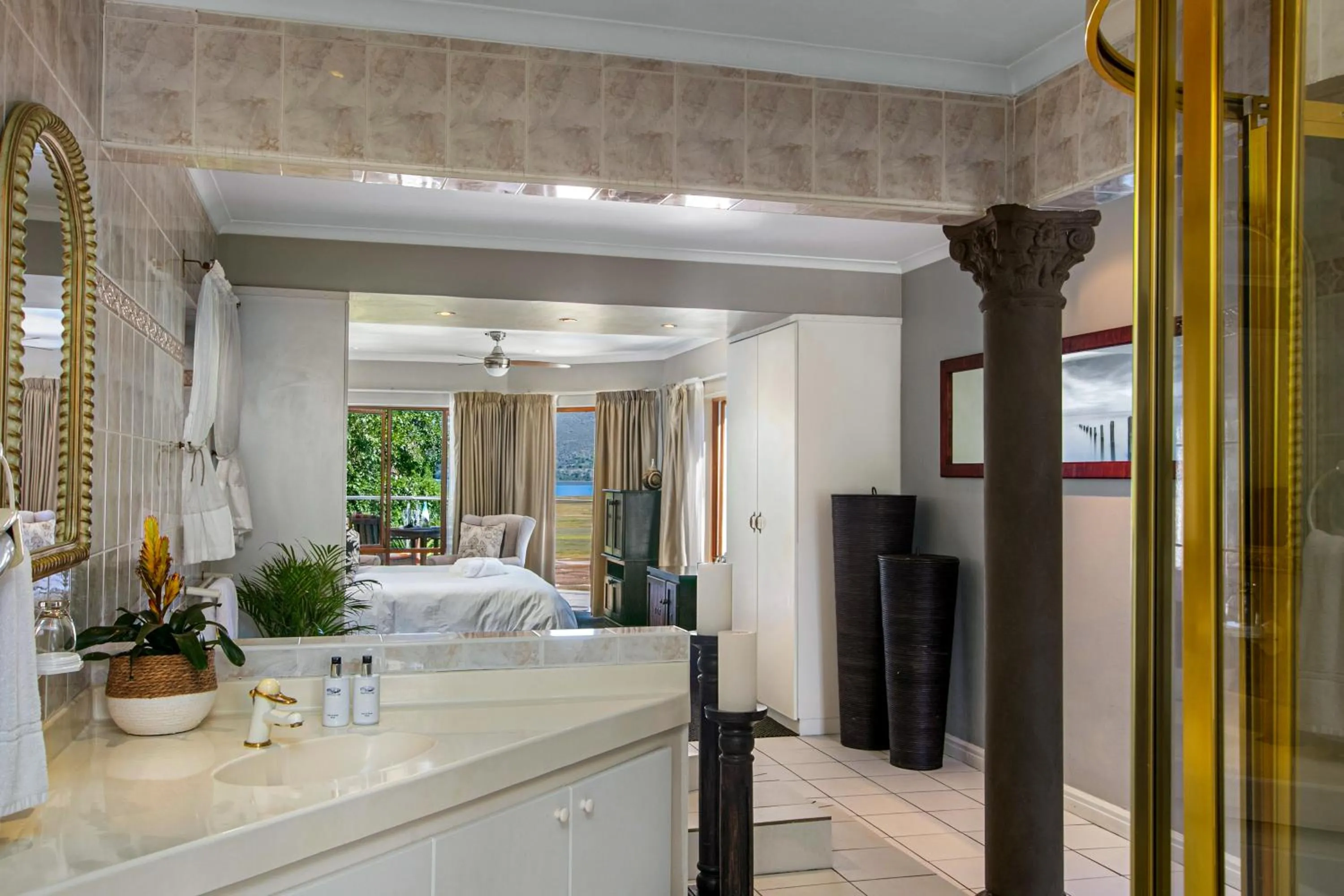Bed in Waterfront Lodge