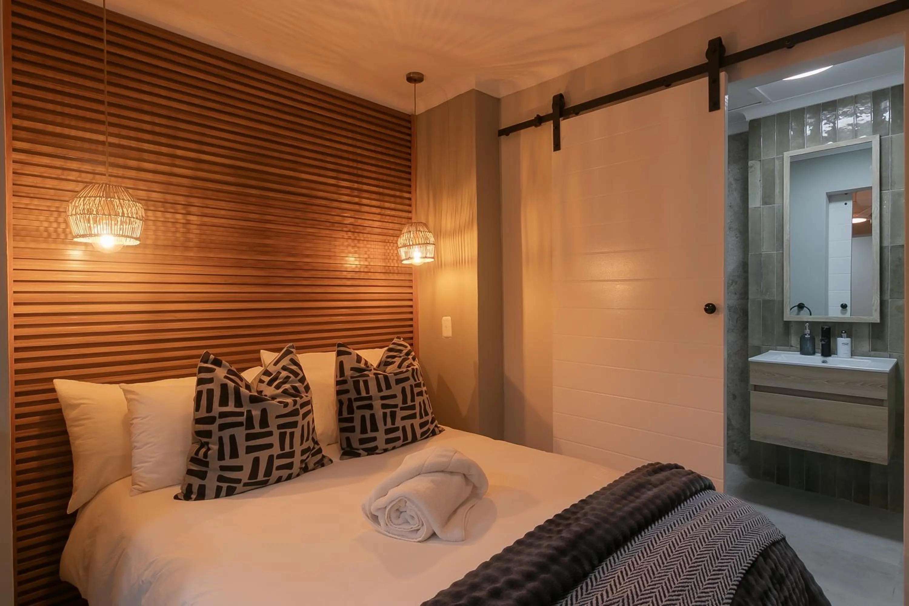 Bed in Waterfront Lodge