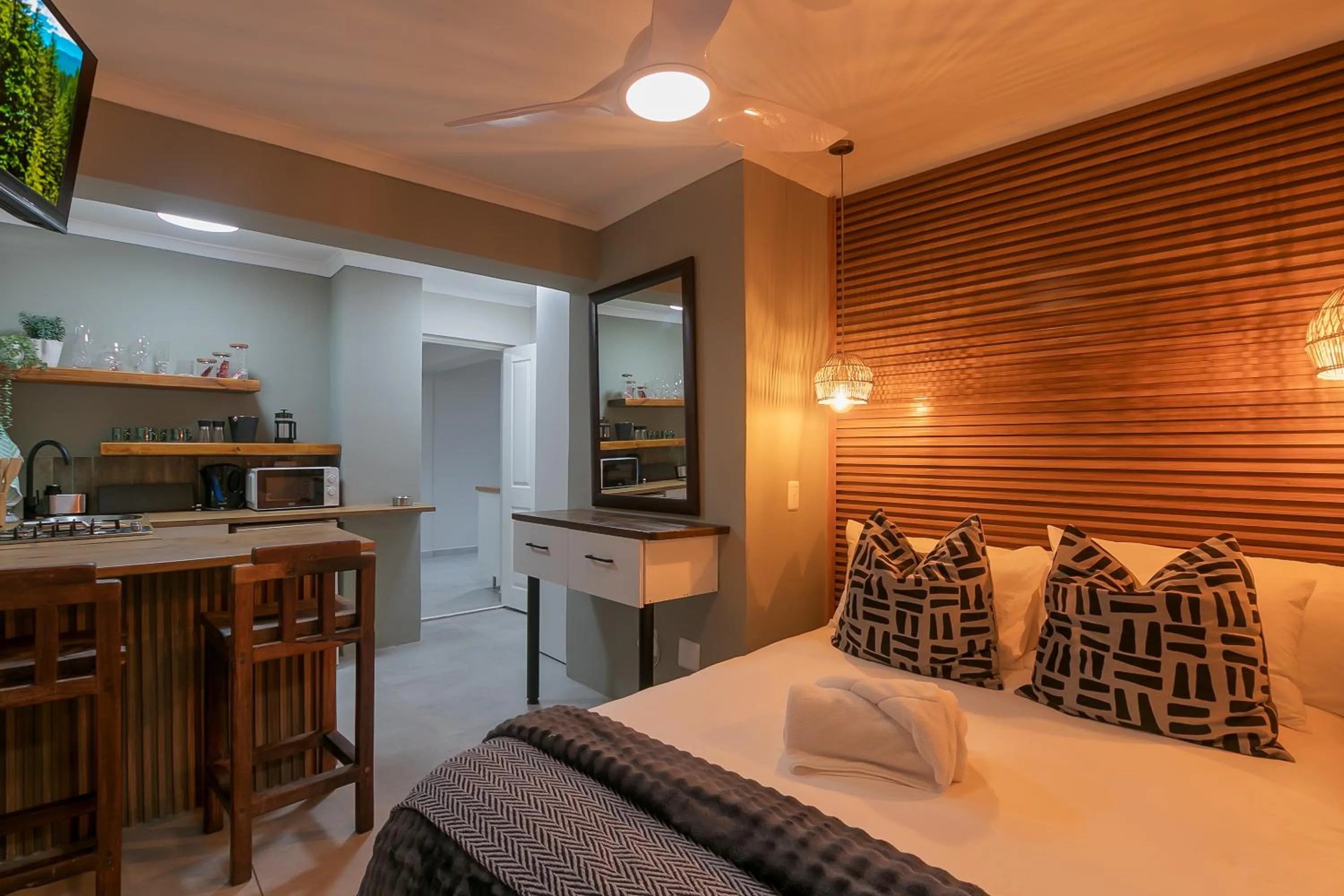 Bed in Waterfront Lodge