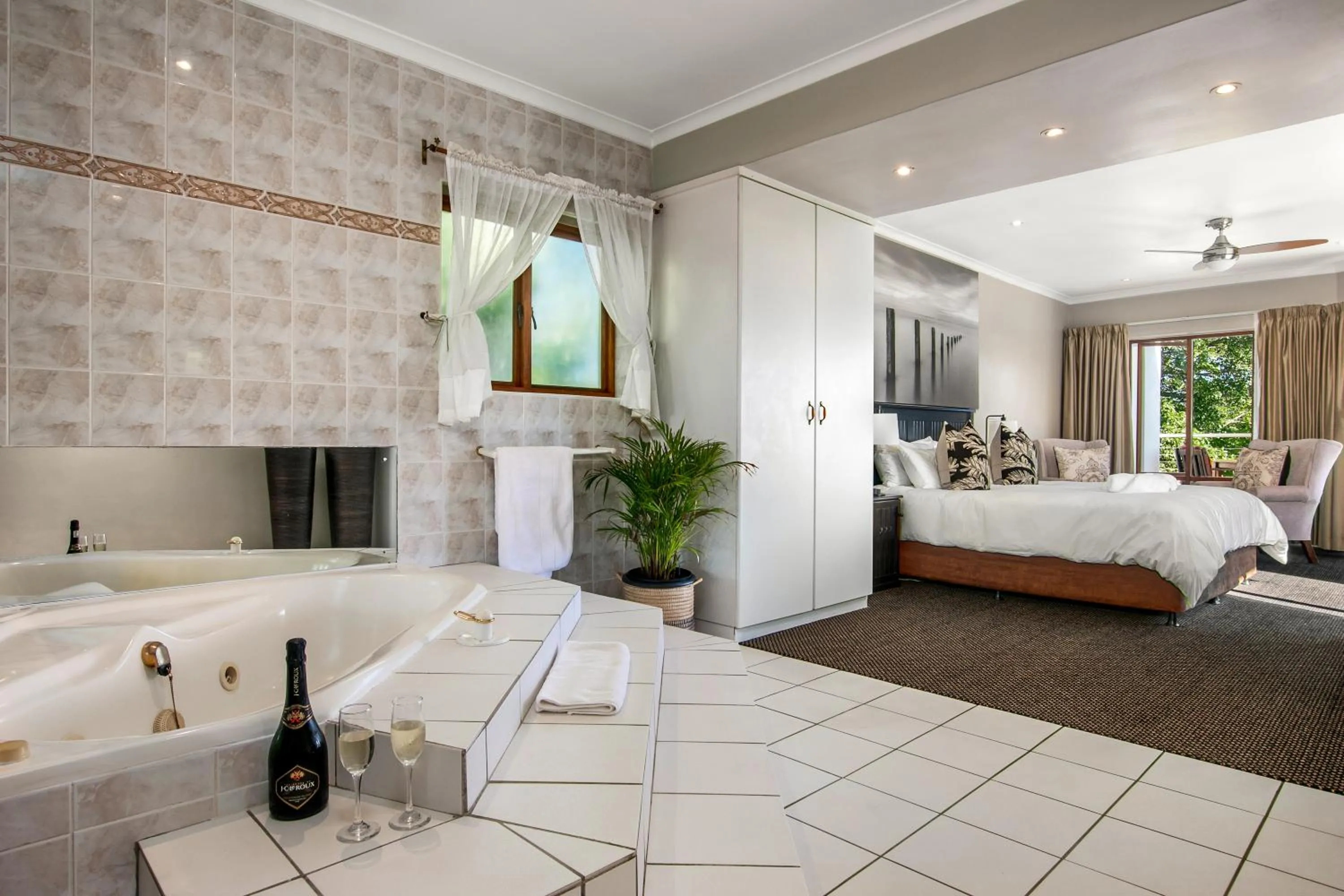 Bed in Waterfront Lodge