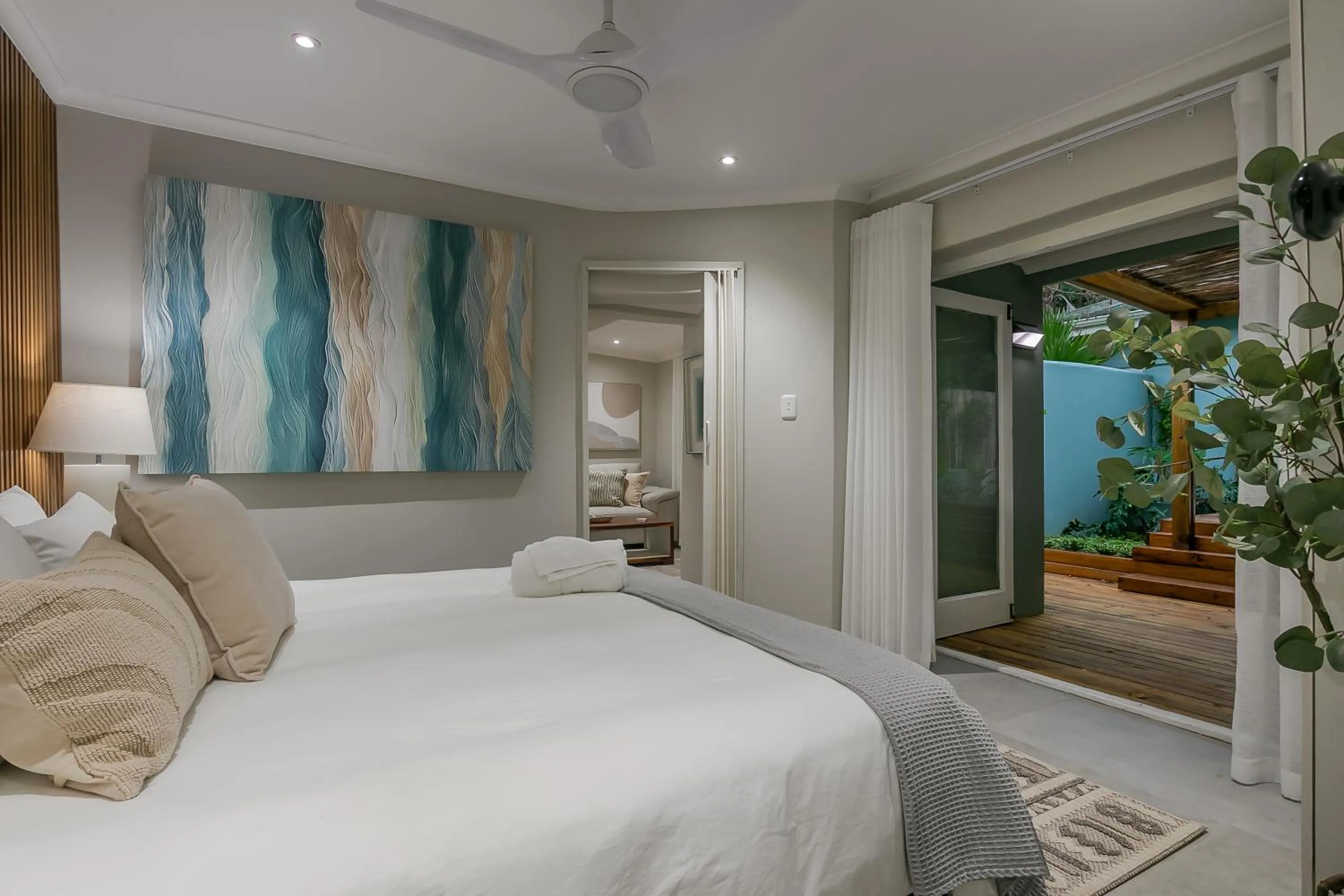 Bed in Waterfront Lodge