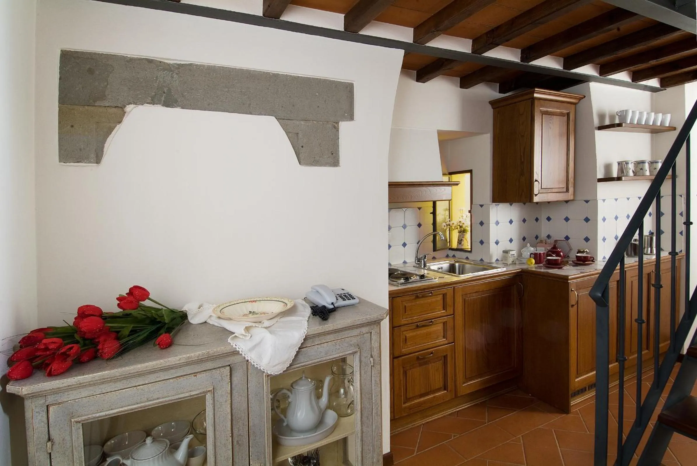 Kitchen or kitchenette in Accademia Residence