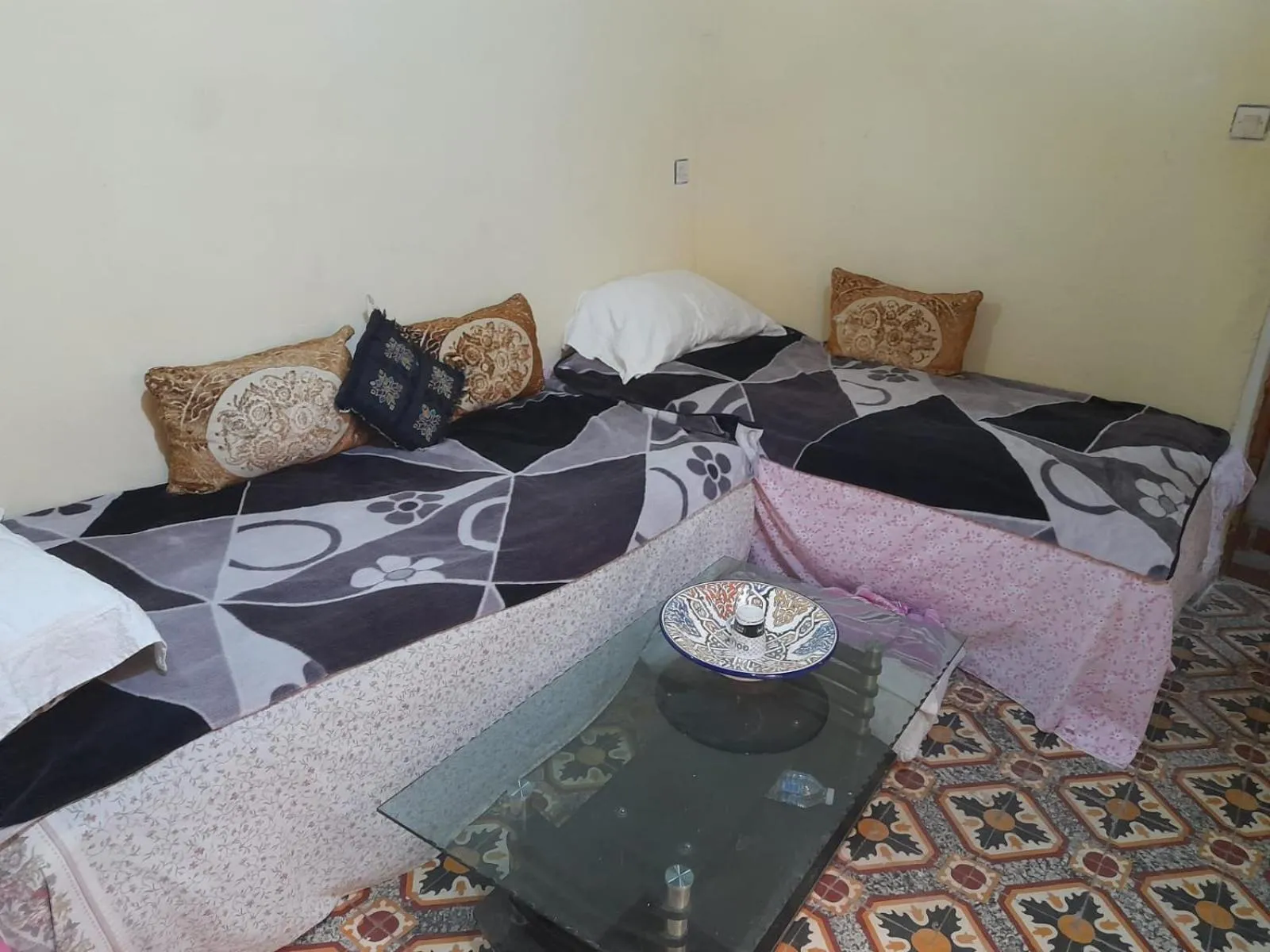 View (from property/room), Bed in Dar Elkorchi