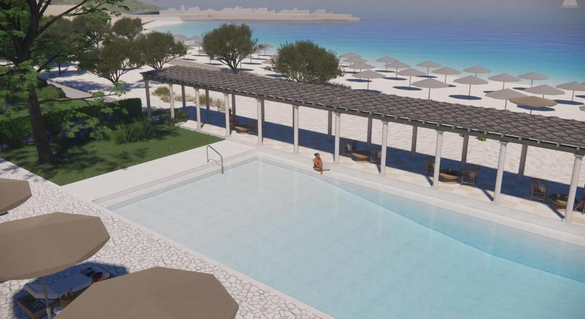 Swimming pool in Makryammos