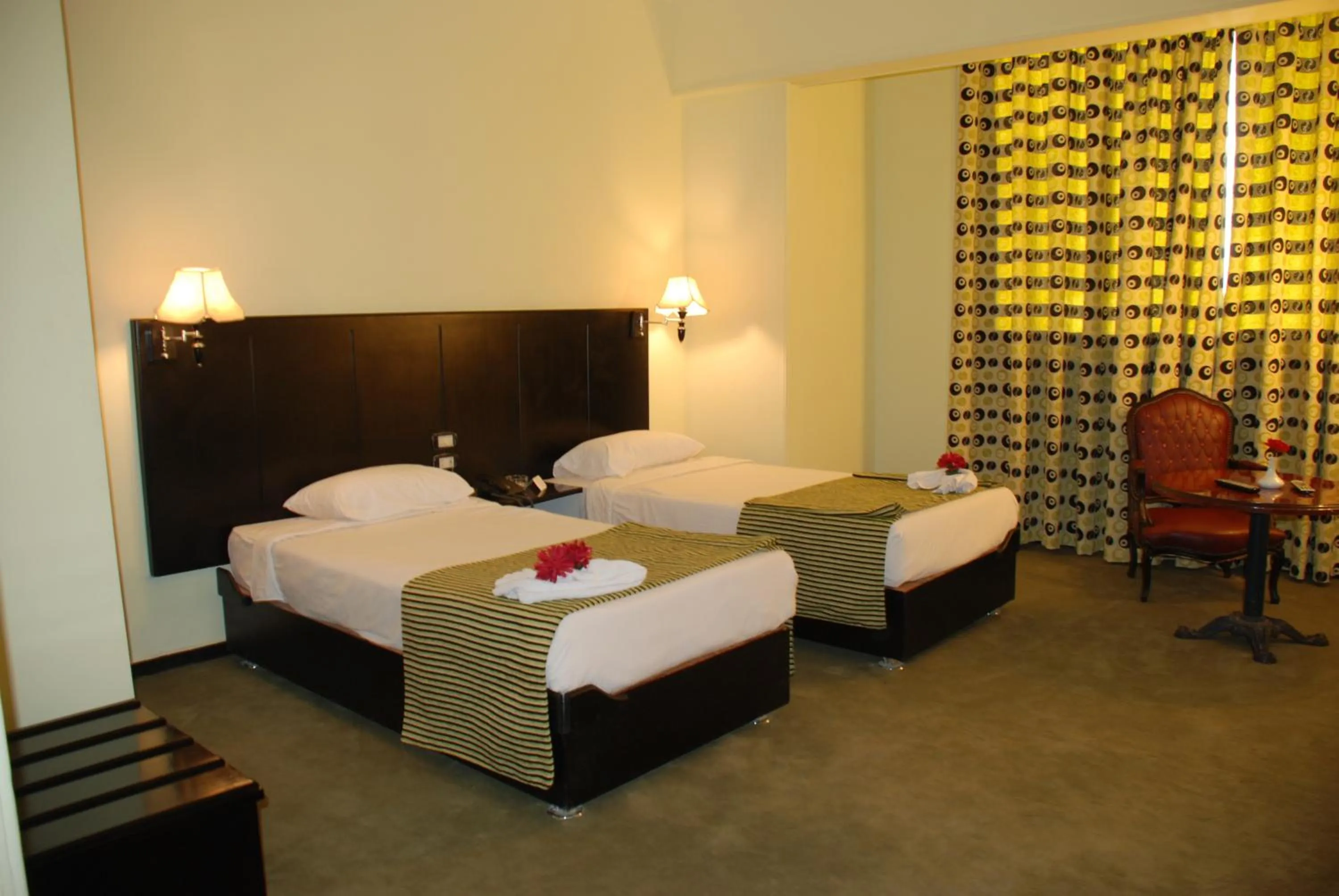 Bed in Aura Inn Hotel Cairo