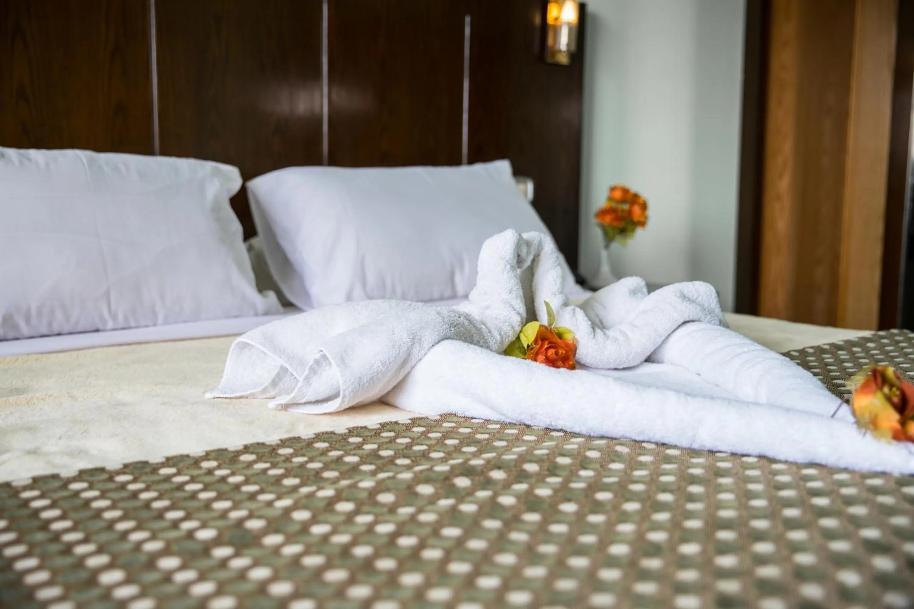 Bed in Aura Inn Hotel Cairo