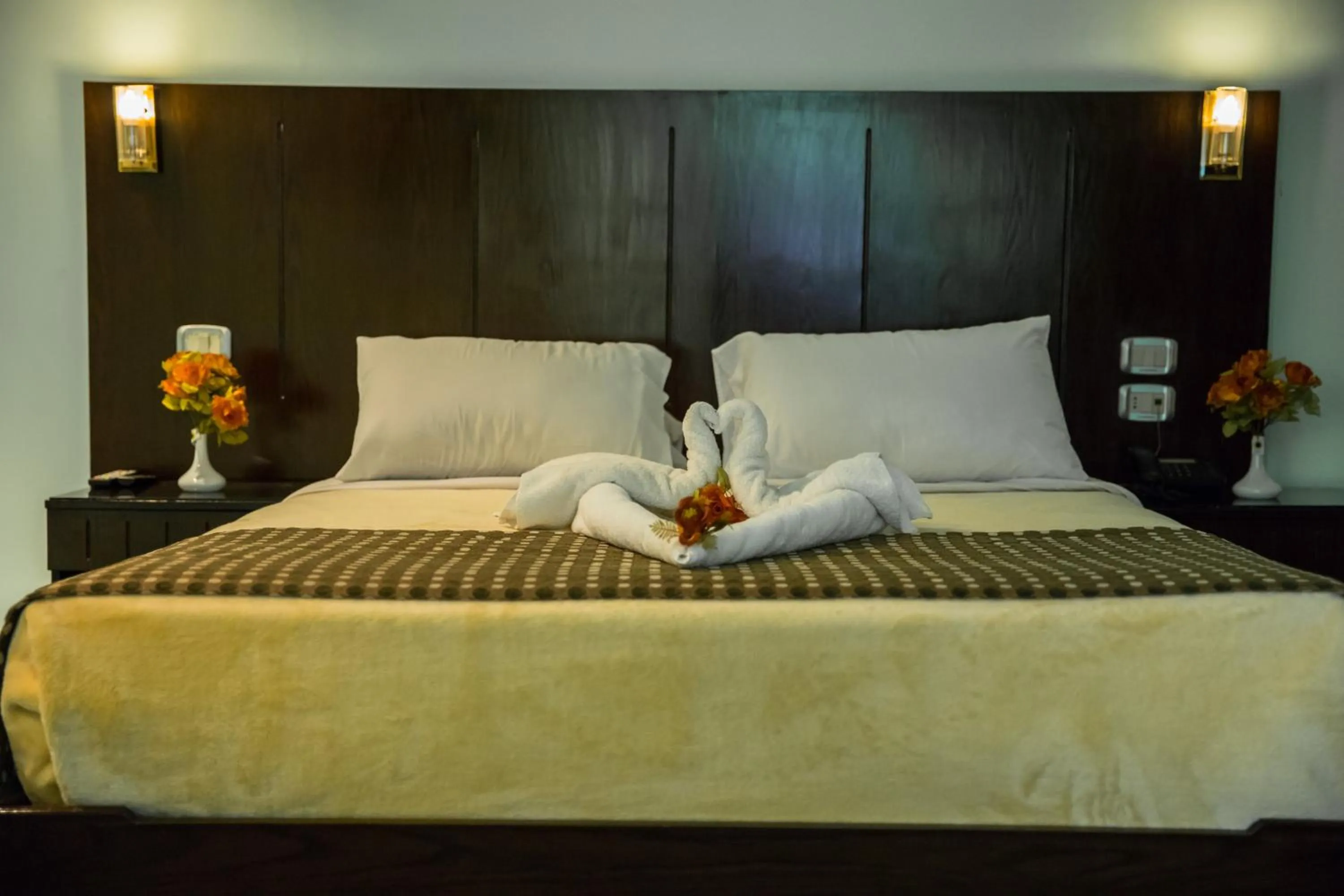 Bed in Aura Inn Hotel Cairo