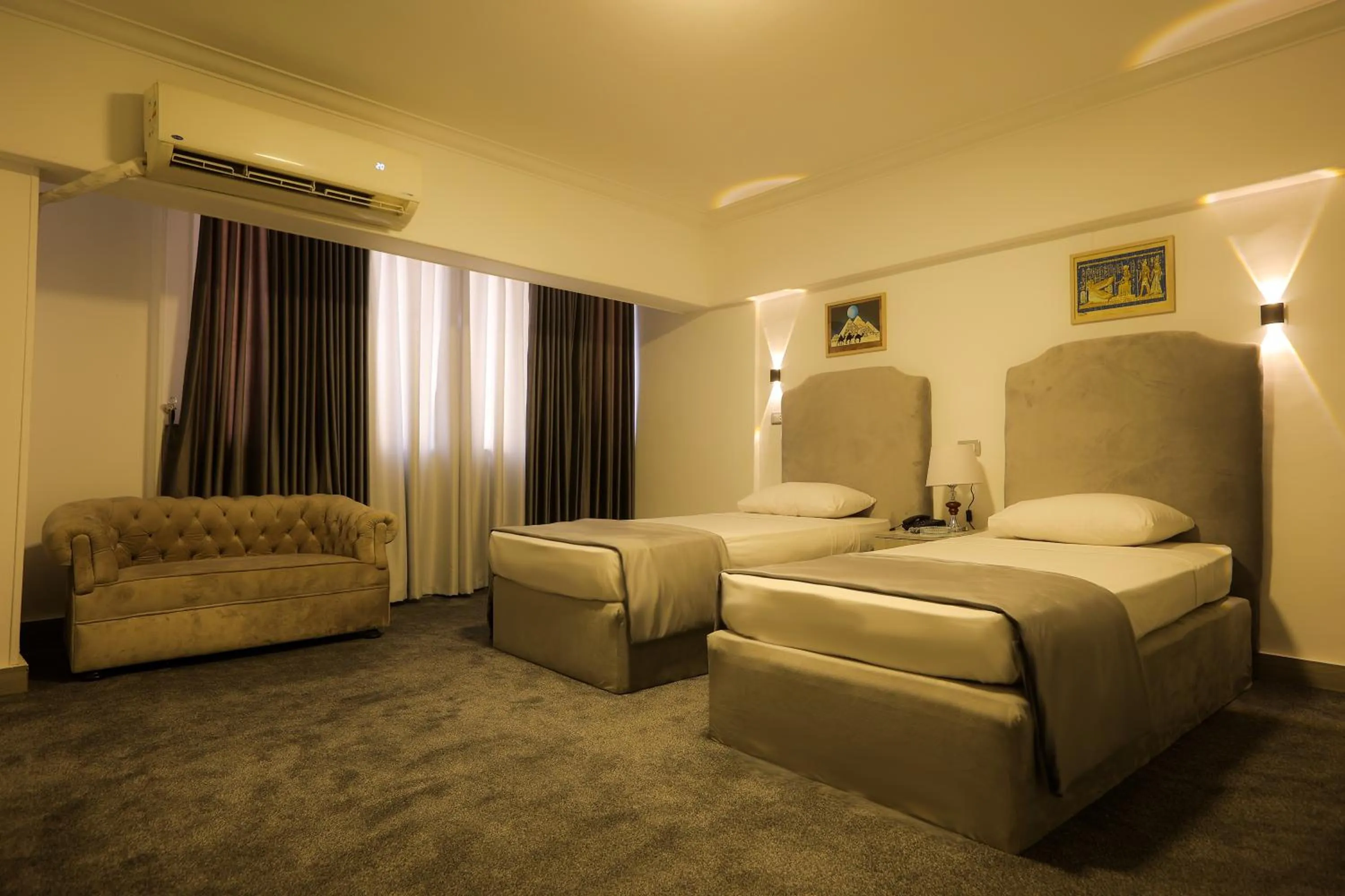 Bed in Aura Inn Hotel Cairo