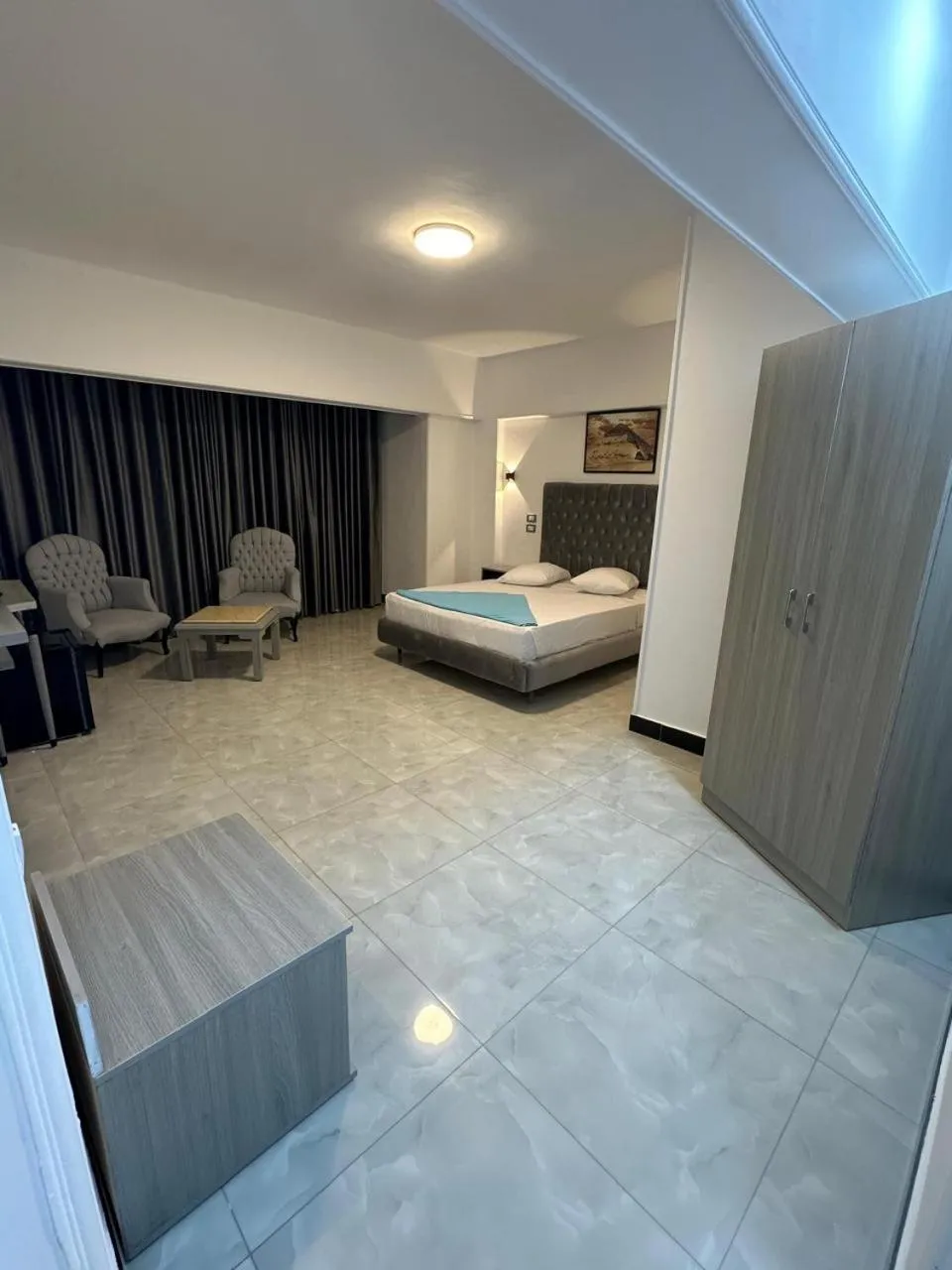 View (from property/room), Bed in Aura Inn Hotel Cairo