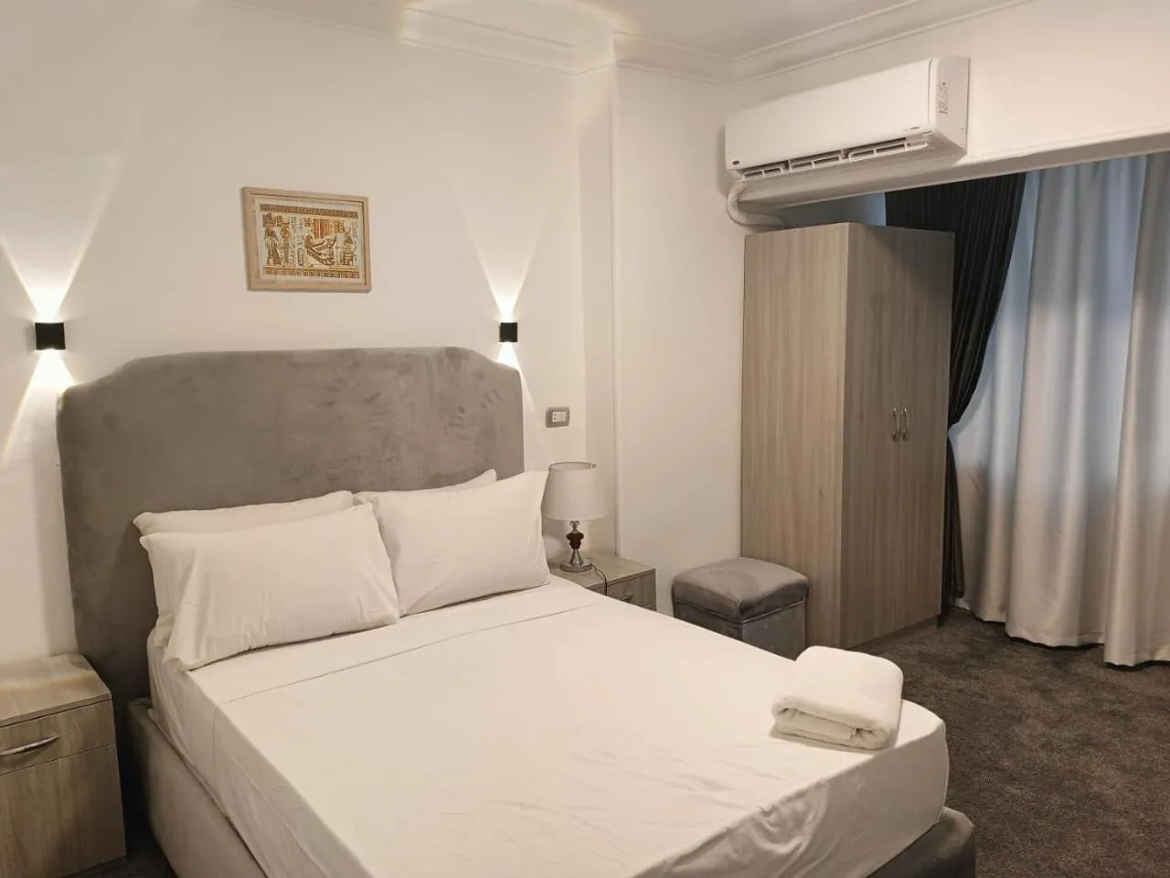 Bed in Aura Inn Hotel Cairo