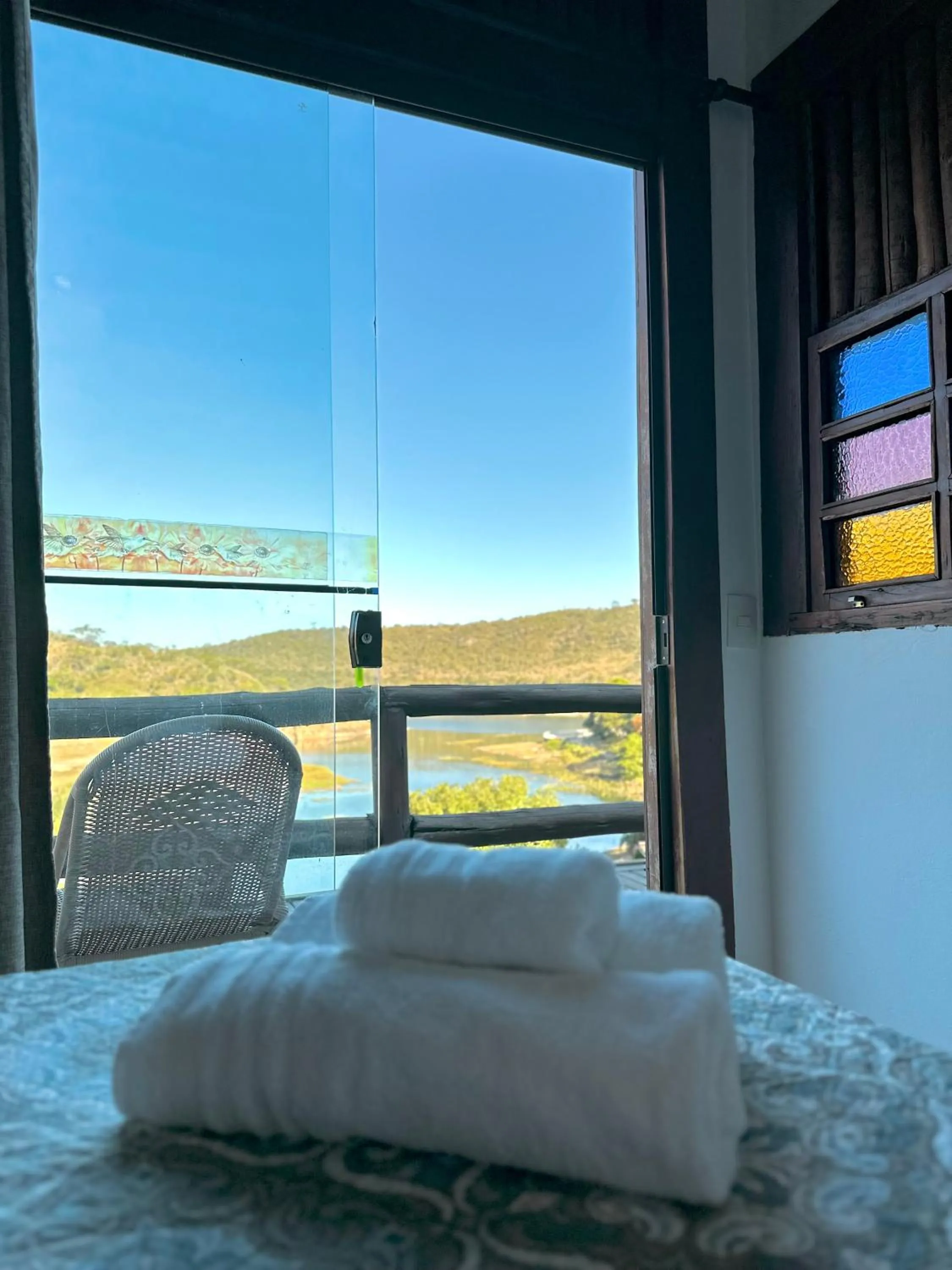 Bed in Pousada Fecho da Serra