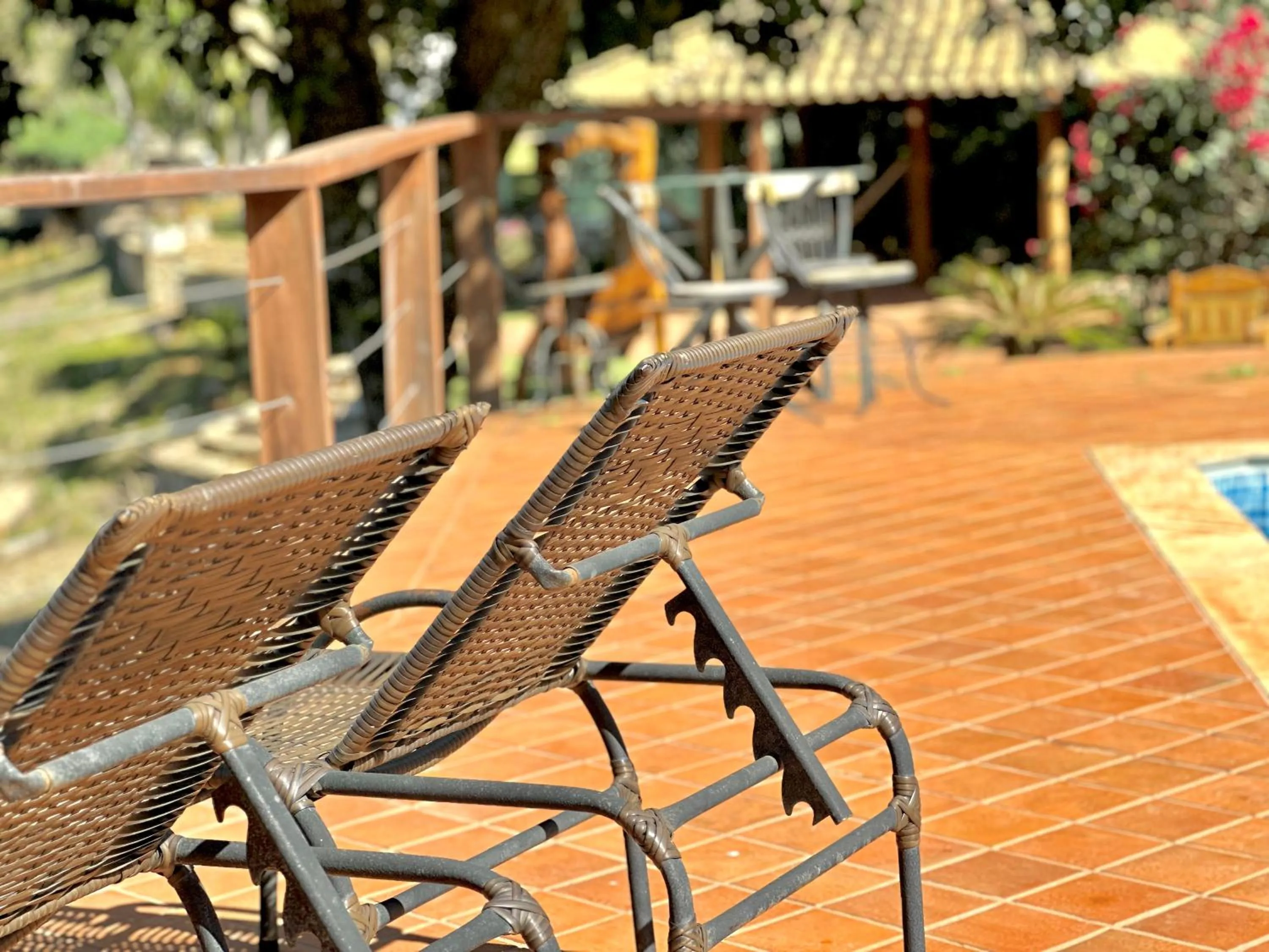 sunbed in Pousada Fecho da Serra