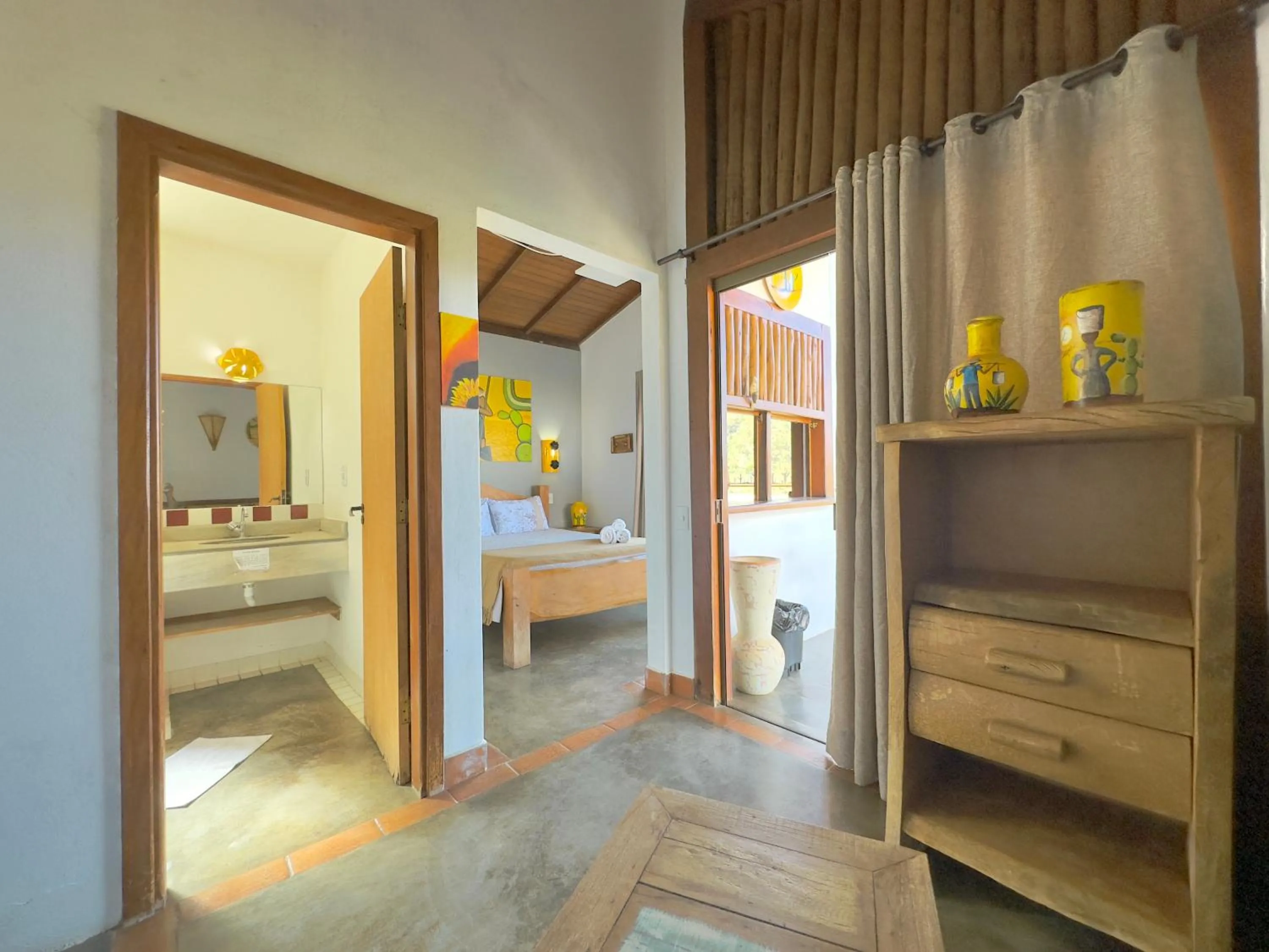 Bed in Pousada Fecho da Serra