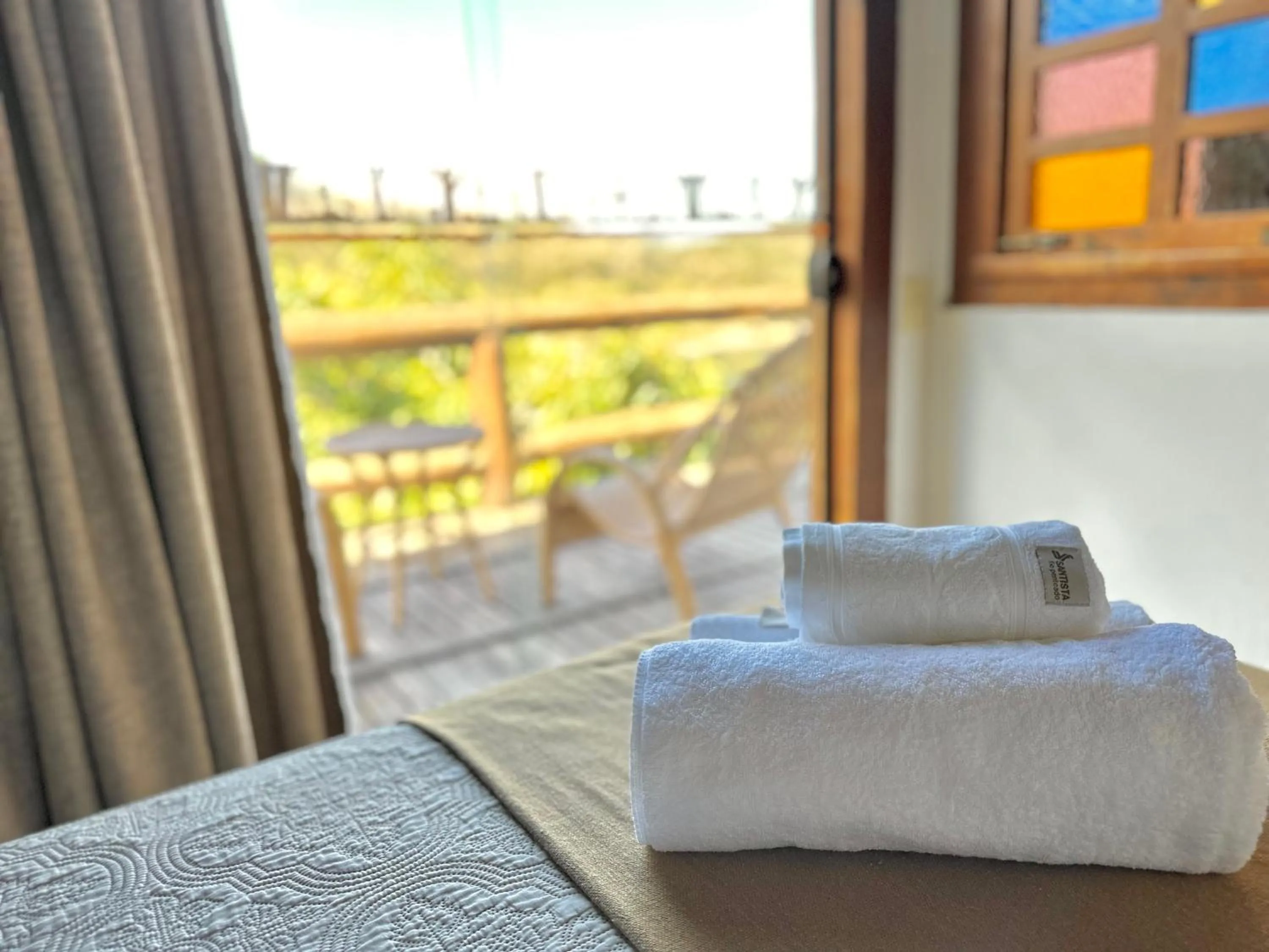 Bed in Pousada Fecho da Serra