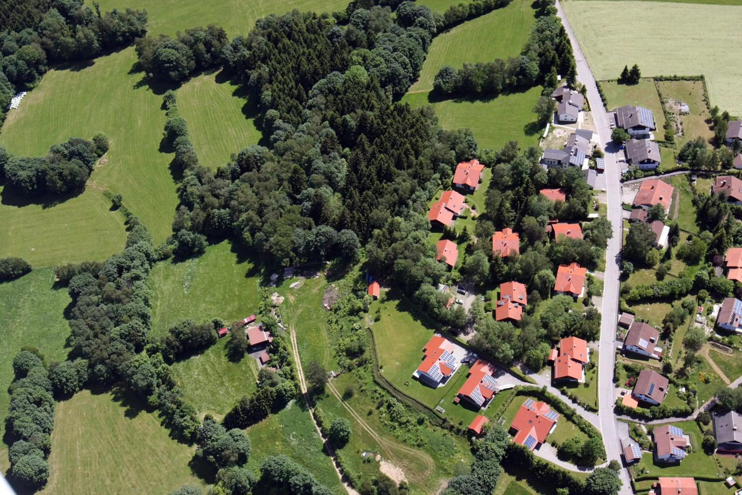 Bird's eye view in Ferienhäuser "In der Waldperle"