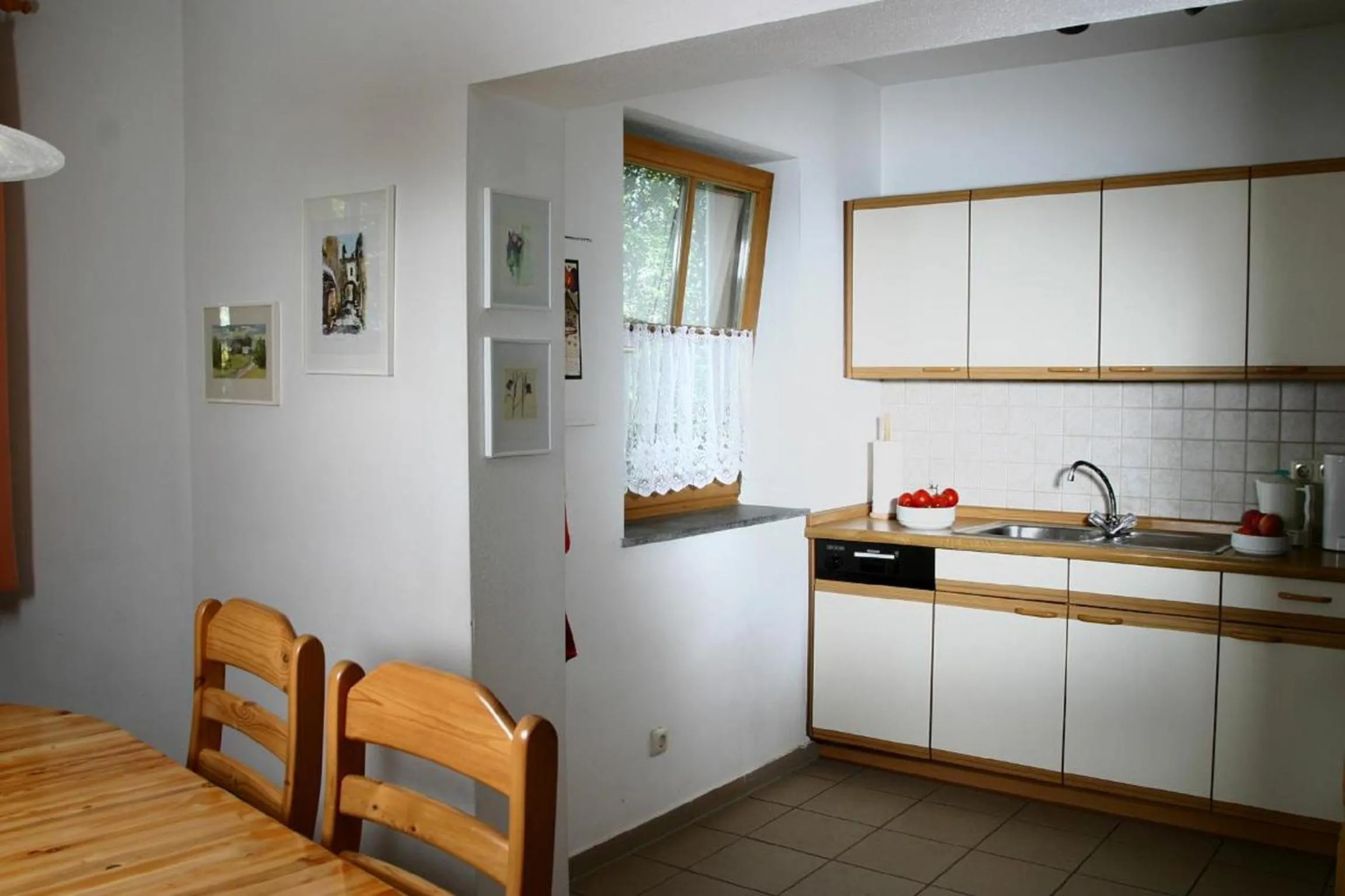 Kitchen or kitchenette in Ferienhäuser "In der Waldperle"