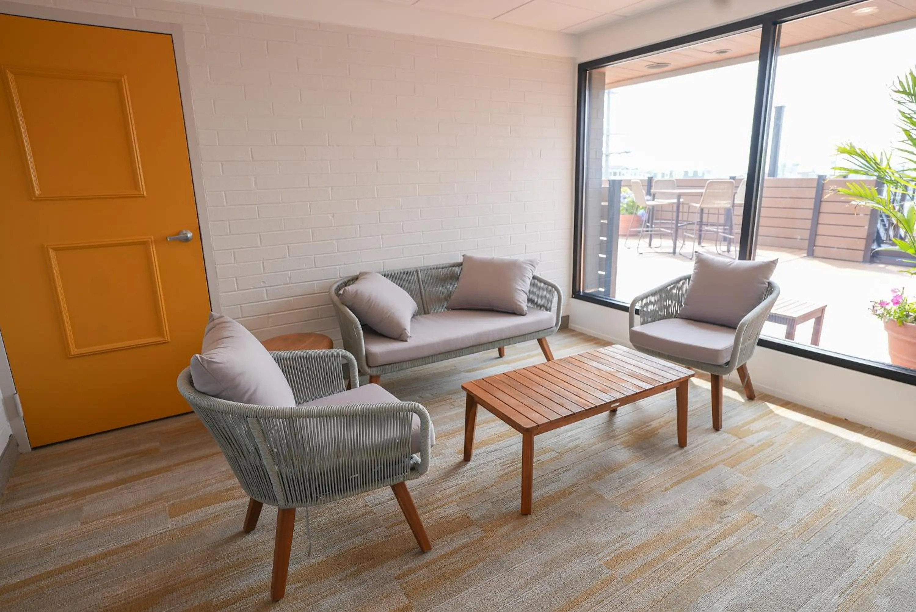 Seating area in The Boulevard Hotel